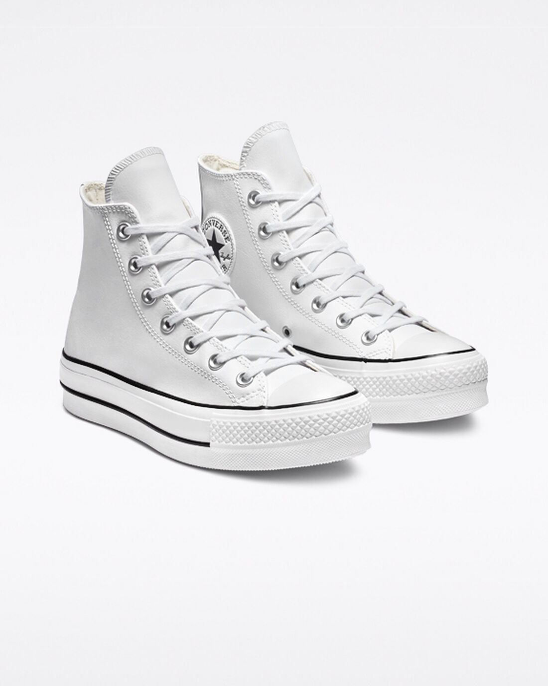 Converse Chuck Taylor All Star Lift Platform Höga Sneakers Dam Vita/Svarta/Vita | Sverige-37960