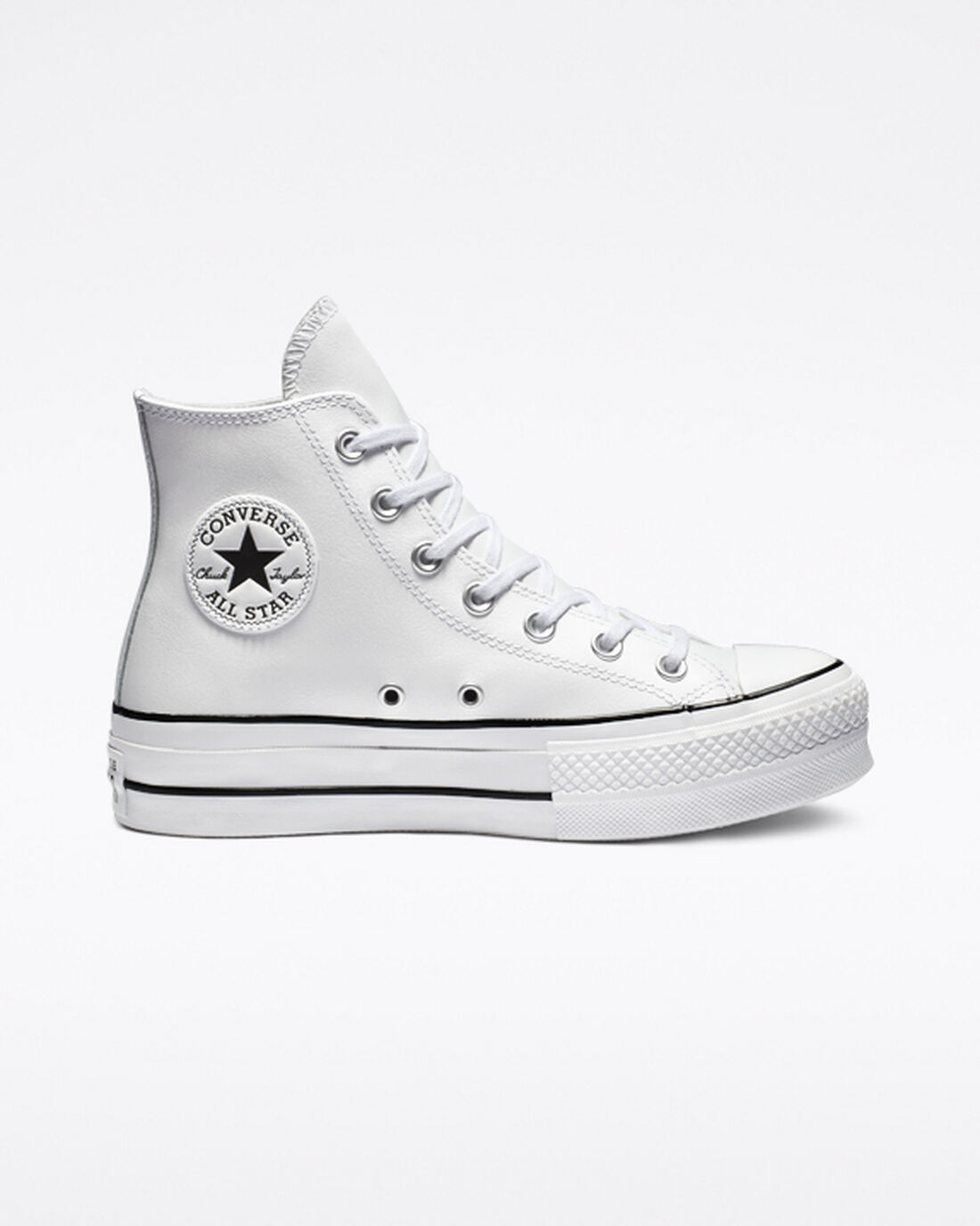 Converse Chuck Taylor All Star Lift Platform Höga Sneakers Dam Vita/Svarta/Vita | Sverige-37960