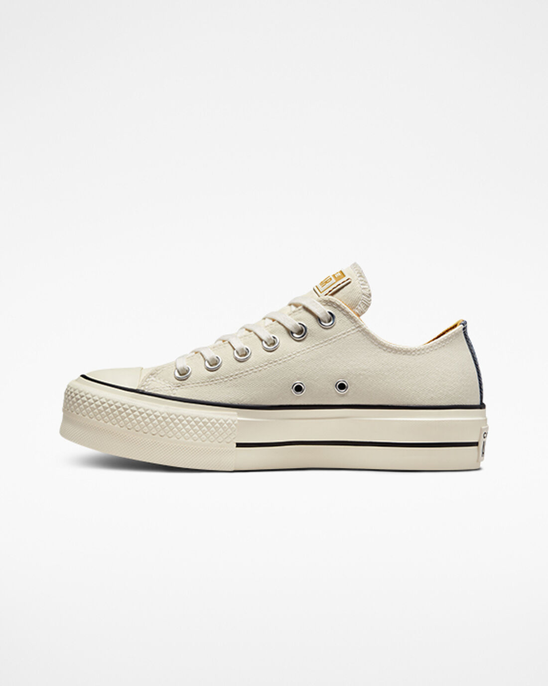 Converse Chuck Taylor All Star Lift Platform Skor Dam Beige/Marinblå/Orange | Sverige-71063