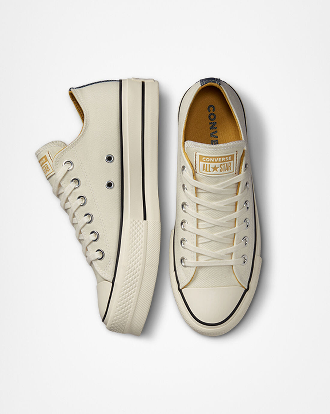 Converse Chuck Taylor All Star Lift Platform Skor Dam Beige/Marinblå/Orange | Sverige-71063