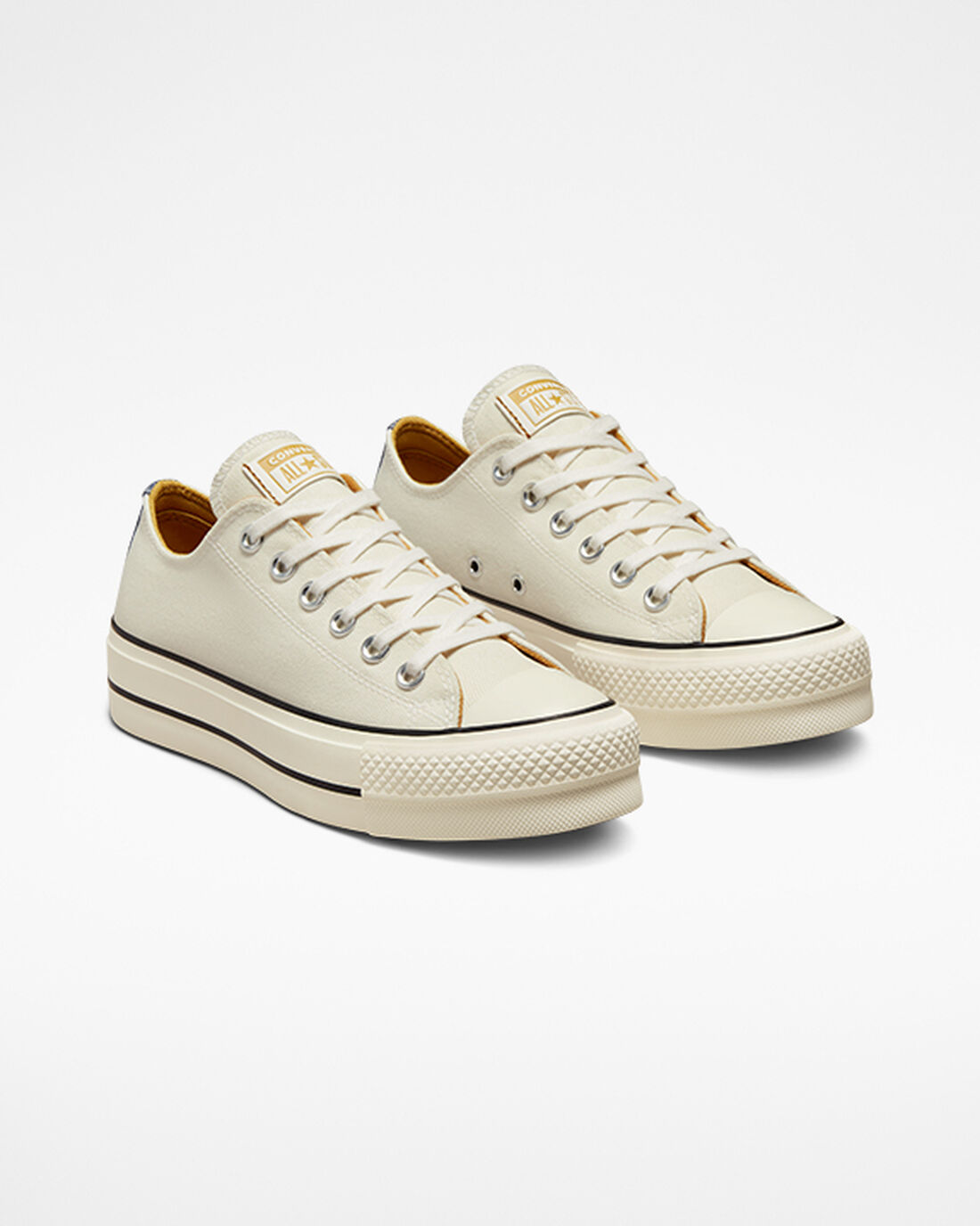 Converse Chuck Taylor All Star Lift Platform Skor Dam Beige/Marinblå/Orange | Sverige-71063