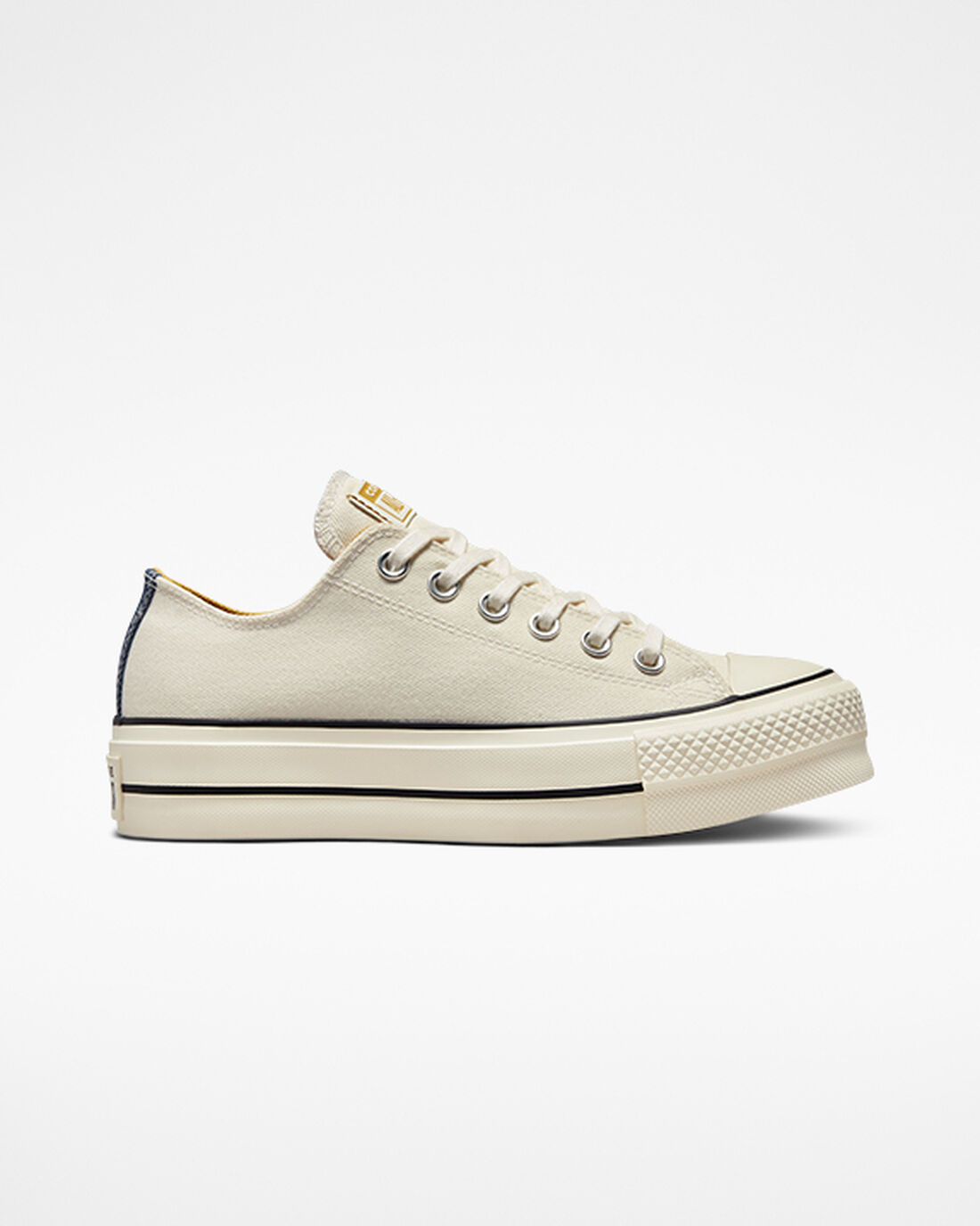 Converse Chuck Taylor All Star Lift Platform Skor Dam Beige/Marinblå/Orange | Sverige-71063