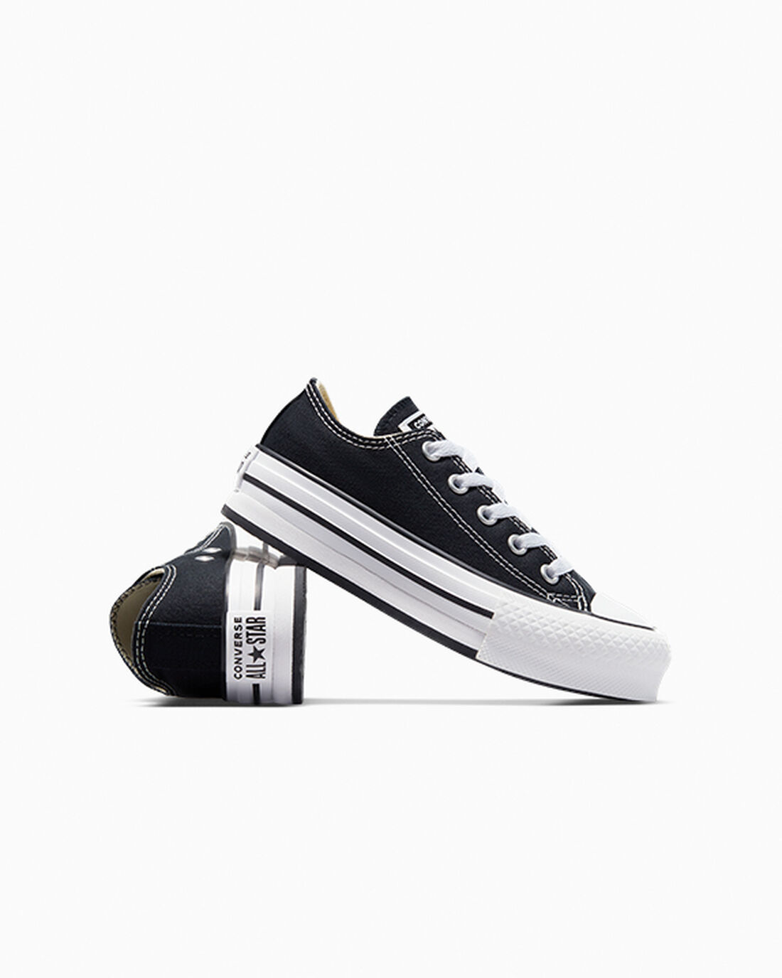 Converse Chuck Taylor All Star Lift Sneakers Tjej Svarta/Vita/Svarta | Sverige-07281