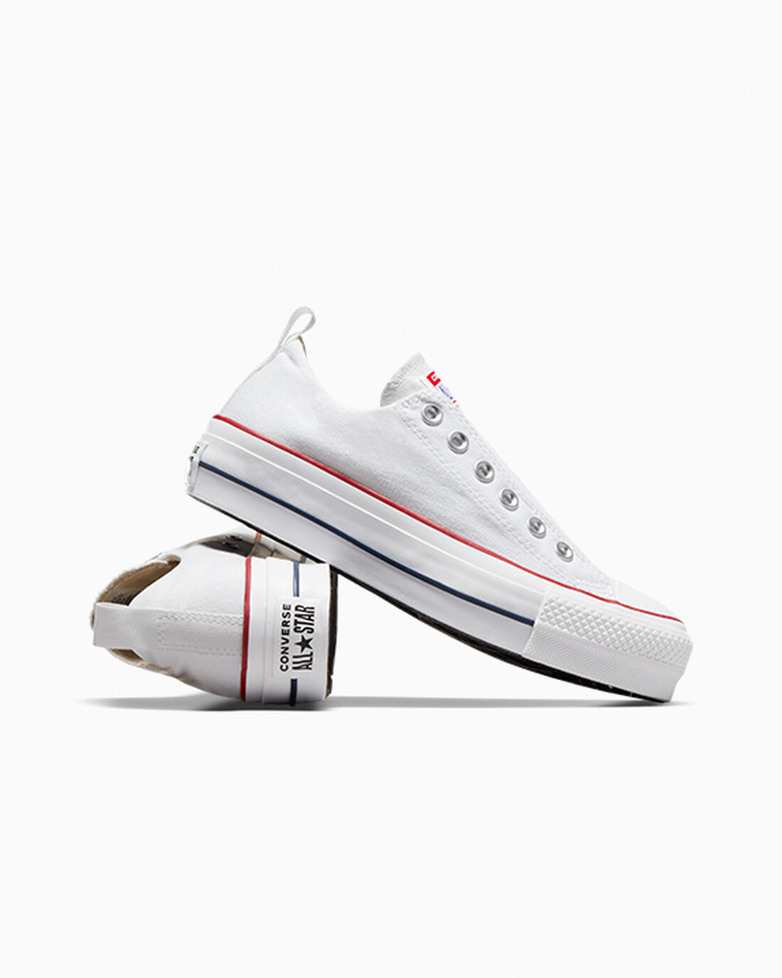 Converse Chuck Taylor All Star Lift Sneakers Dam Vita/Röda/Blå | Sverige-60873