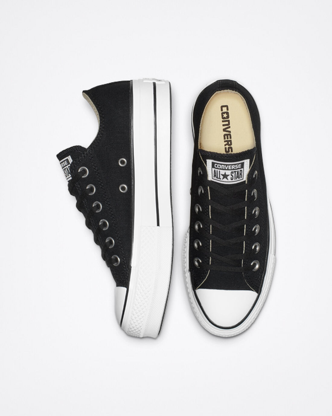 Converse Chuck Taylor All Star Lift Sneakers Dam Svarta/Vita | Sverige-79186