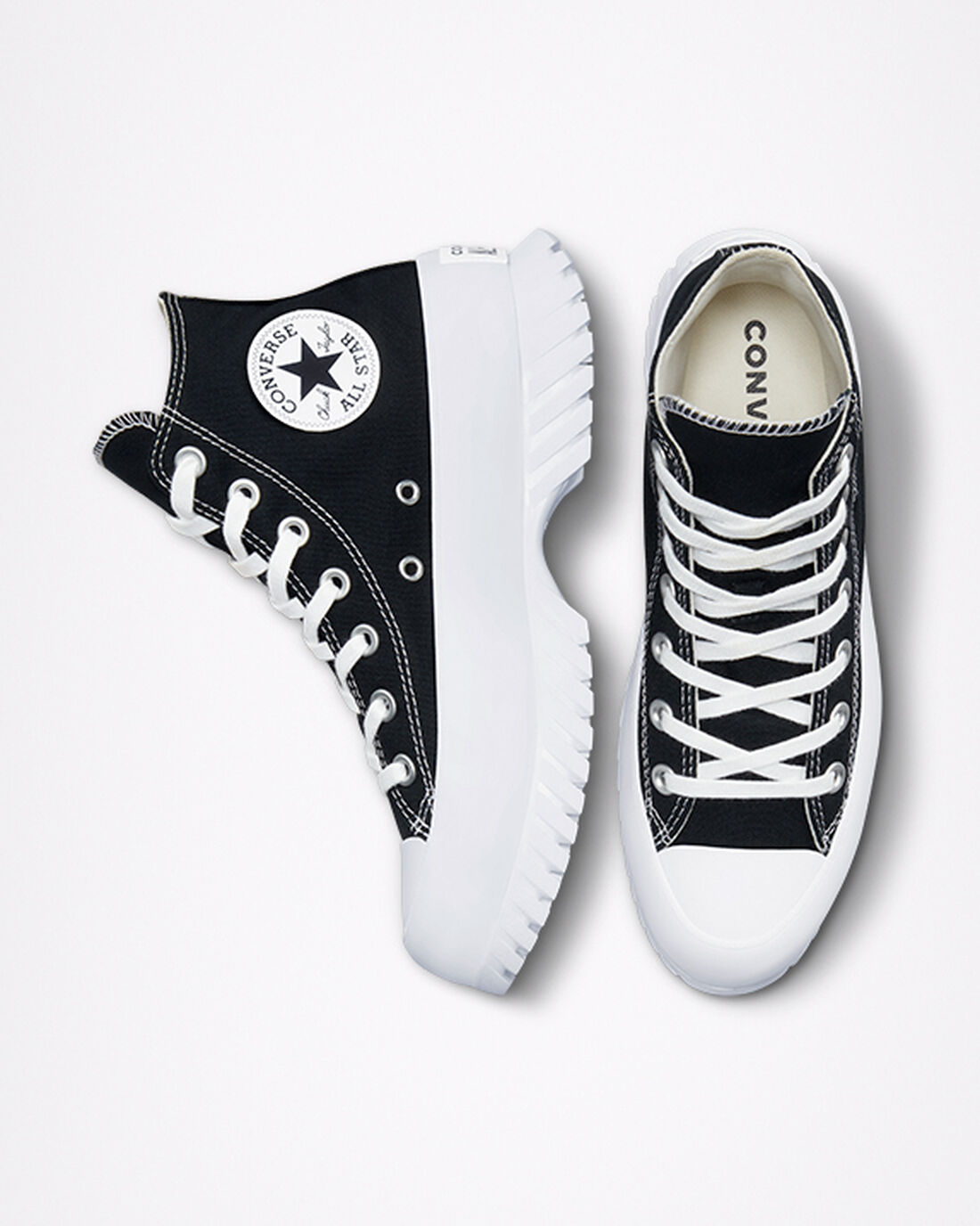 Converse Chuck Taylor All Star Lugged 2.0 Höga Sneakers Dam Svarta/Vita | Sverige-03659