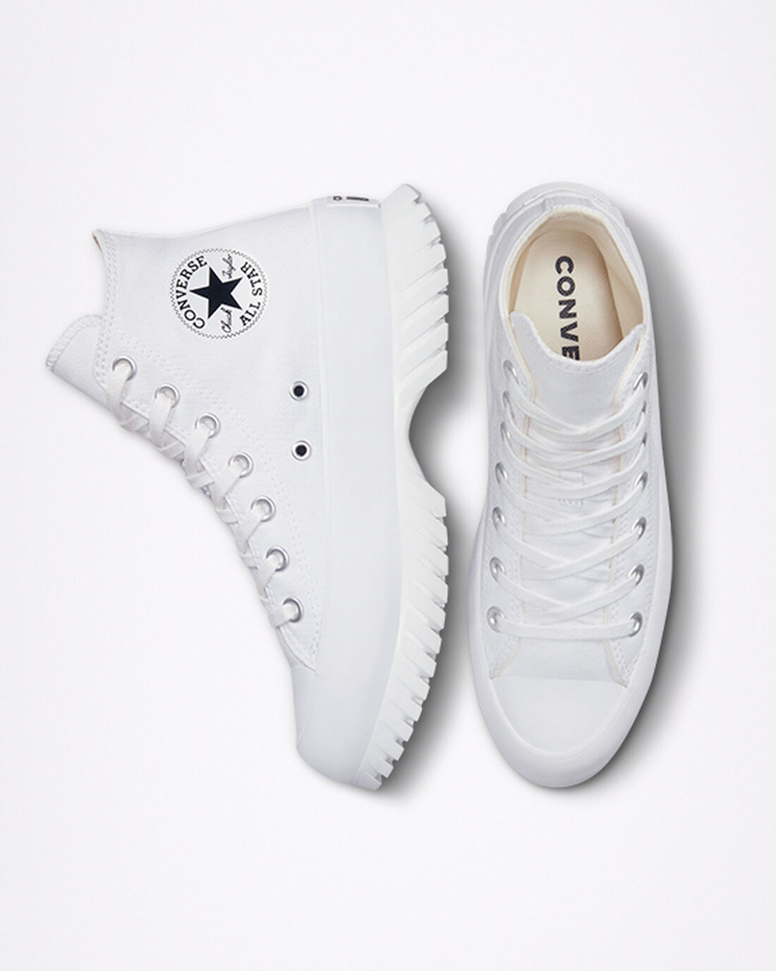 Converse Chuck Taylor All Star Lugged 2.0 Höga Sneakers Dam Vita/Svarta | Sverige-05714