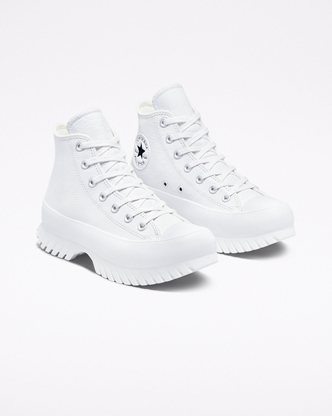 Converse Chuck Taylor All Star Lugged 2.0 Leather Höga Sneakers Herr Vita/Svarta | Sverige-78410