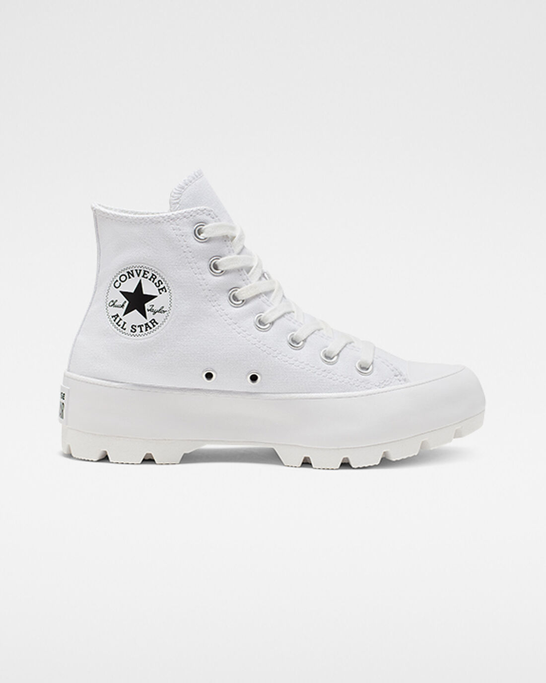 Converse Chuck Taylor All Star Lugged Höga Sneakers Dam Vita/Svarta/Vita | Sverige-65137