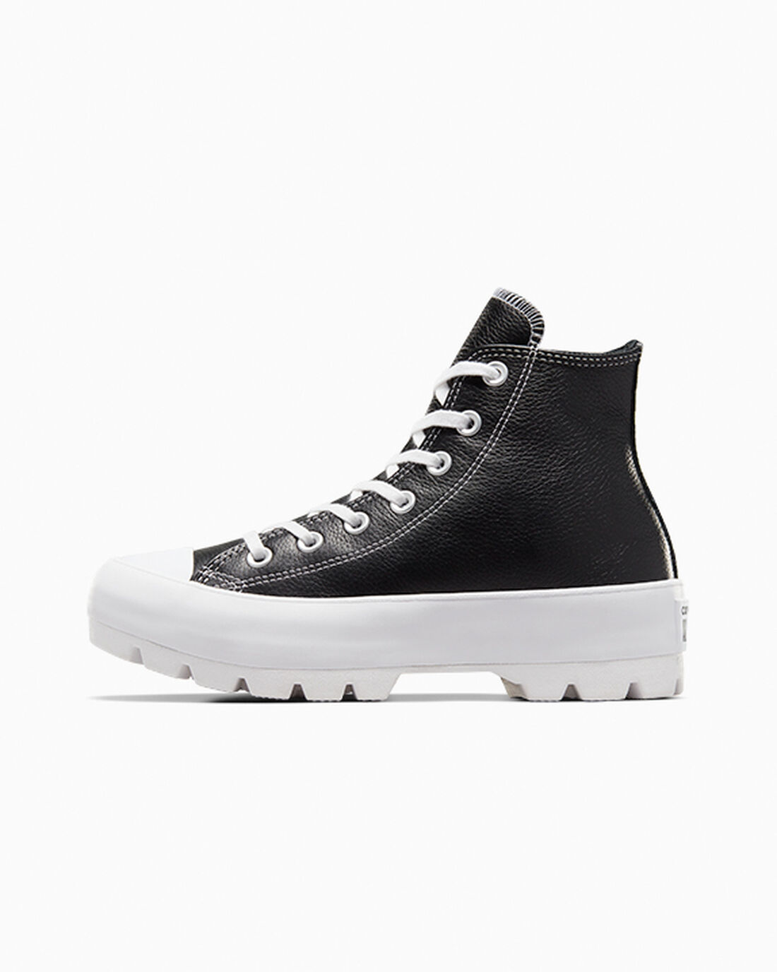 Converse Chuck Taylor All Star Lugged Leather Höga Sneakers Dam Svarta/Vita | Sverige-53089