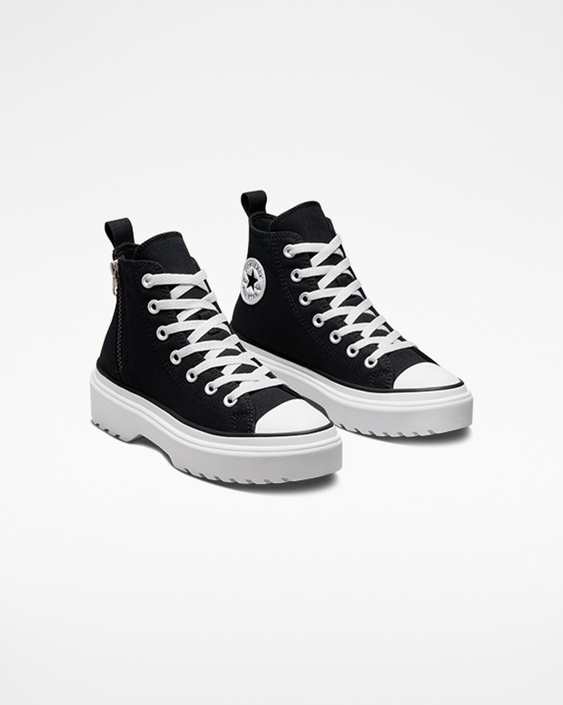 Converse Chuck Taylor All Star Lugged Lift Höga Sneakers Tjej Svarta/Vita | Sverige-56819