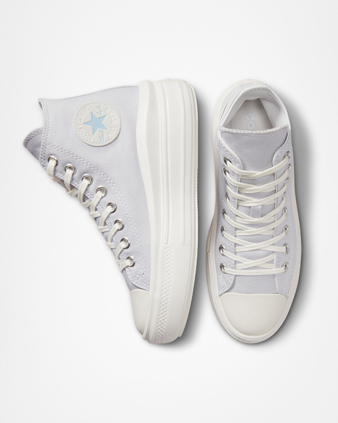 Converse Chuck Taylor All Star Move Höga Sneakers Dam Lila/Vita | Sverige-15238