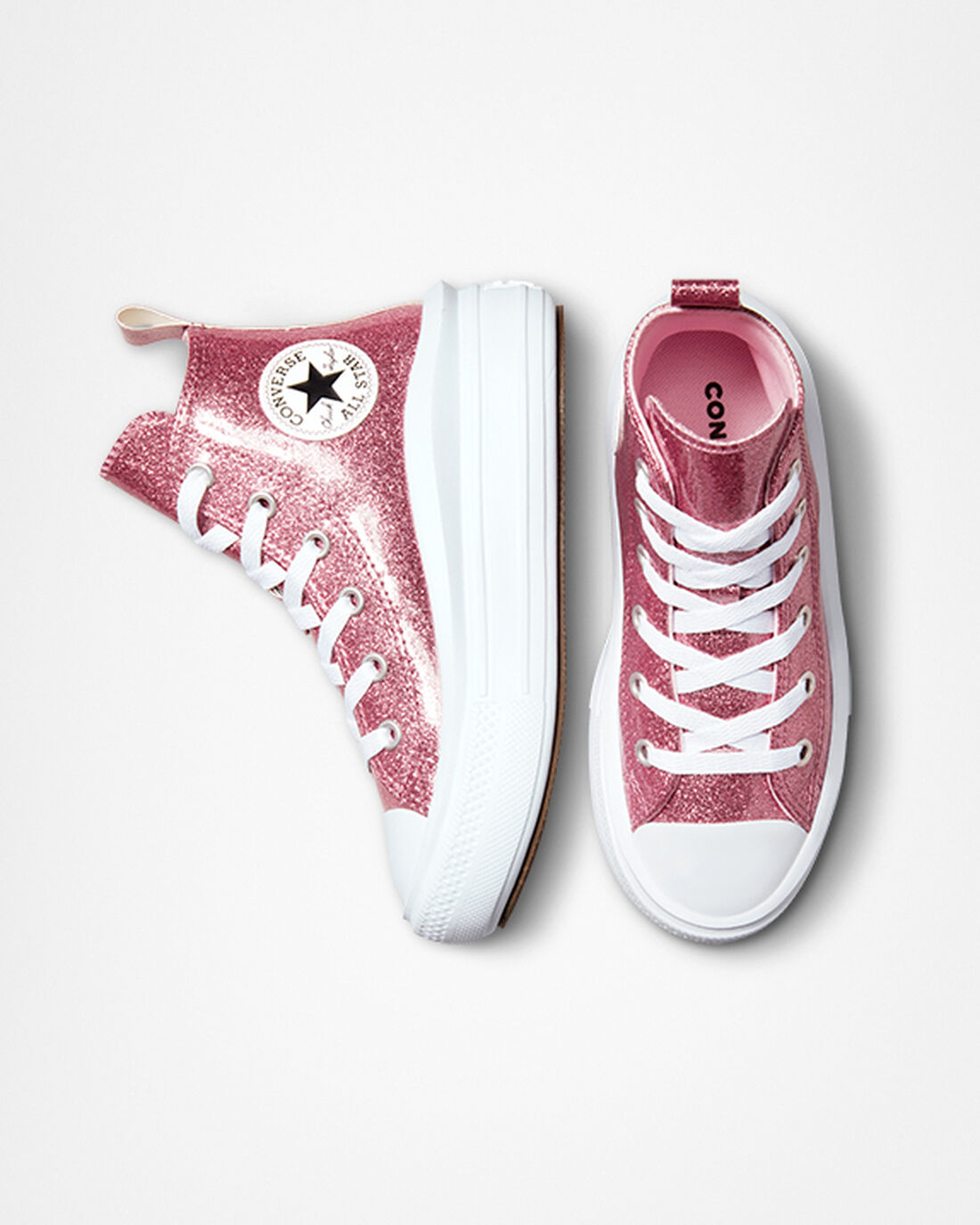 Converse Chuck Taylor All Star Move Höga Sneakers Tjej Rosa/Lila/Vita | Sverige-16975