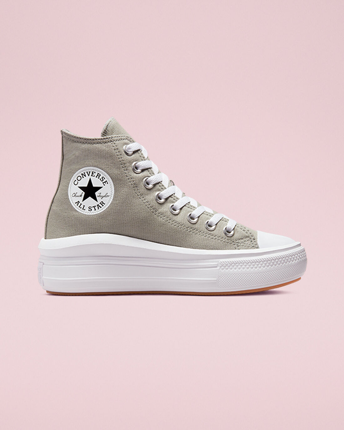 Converse Chuck Taylor All Star Move Höga Sneakers Dam Olivgröna/Vita | Sverige-37048