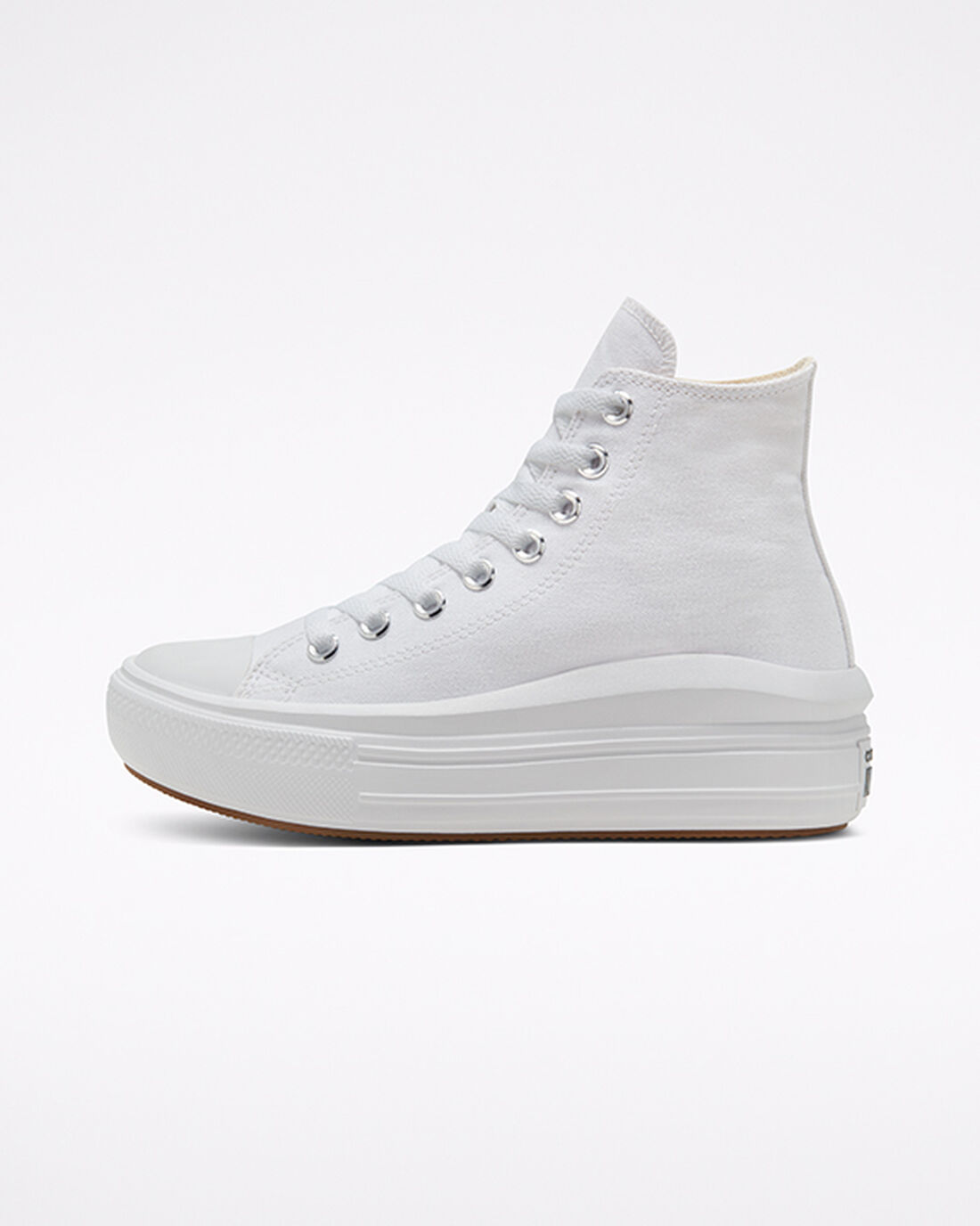 Converse Chuck Taylor All Star Move Höga Sneakers Dam Vita/Beige Vita/Svarta | Sverige-95416