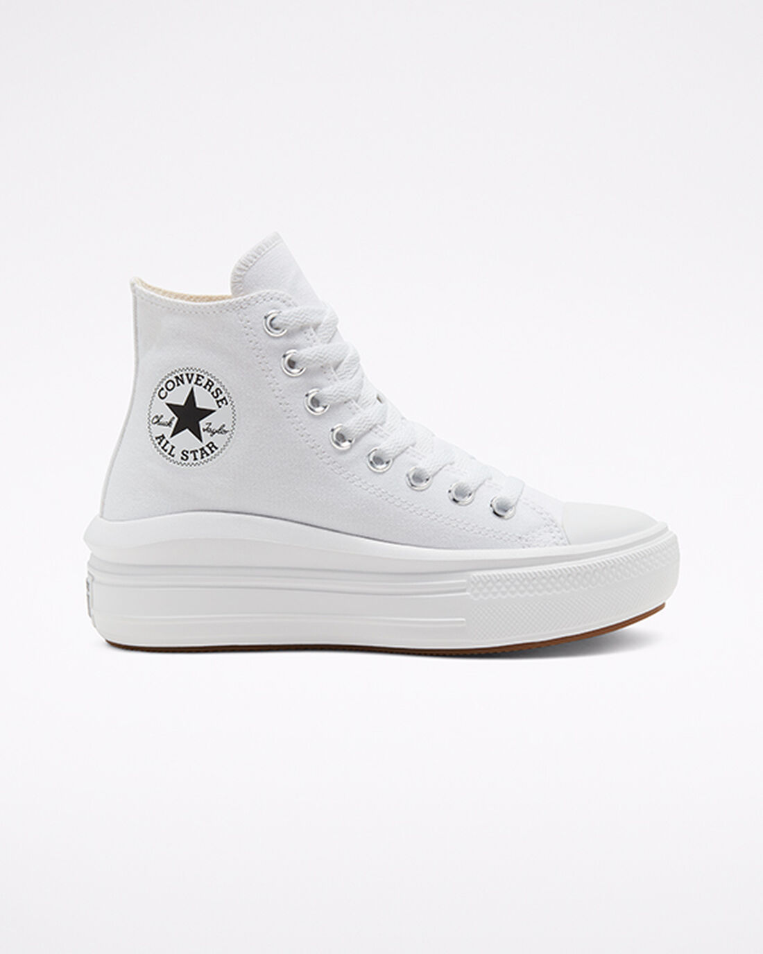 Converse Chuck Taylor All Star Move Höga Sneakers Dam Vita/Beige Vita/Svarta | Sverige-95416