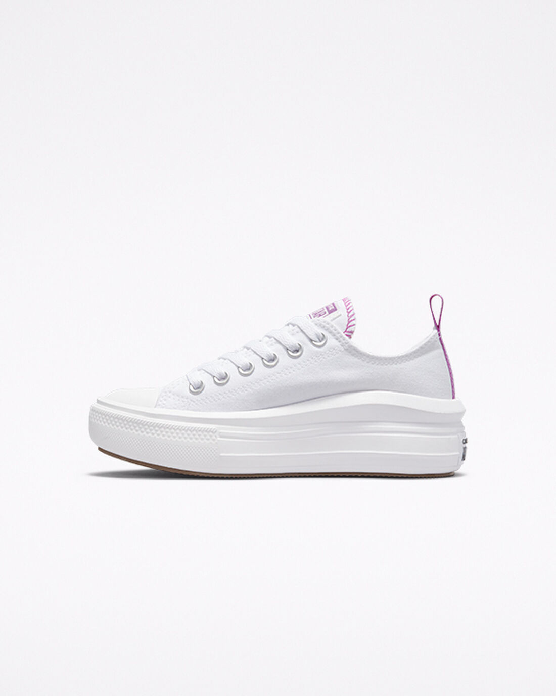 Converse Chuck Taylor All Star Move Sneakers Tjej Vita/Lila/Vita | Sverige-40583