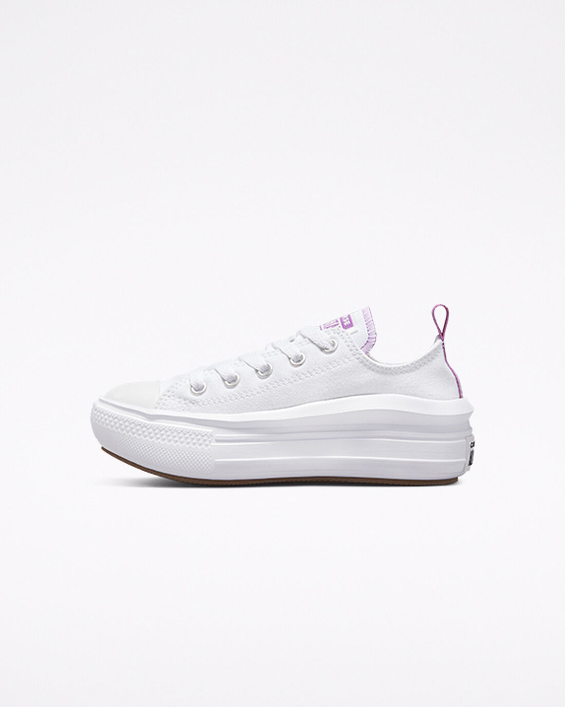 Converse Chuck Taylor All Star Move Sneakers Tjej Vita/Lila/Vita | Sverige-78094