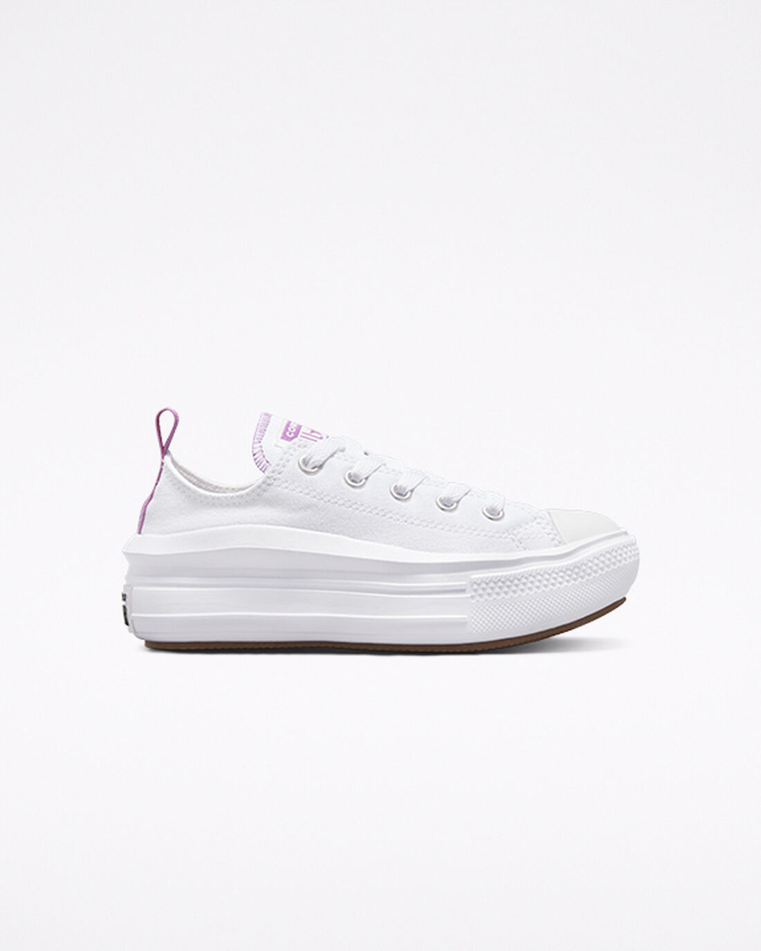 Converse Chuck Taylor All Star Move Sneakers Tjej Vita/Lila/Vita | Sverige-78094