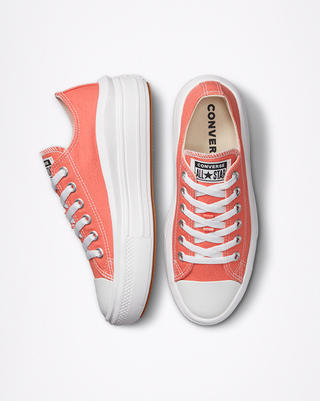 Converse Chuck Taylor All Star Move Sneakers Dam Orange/Vita | Sverige-80641