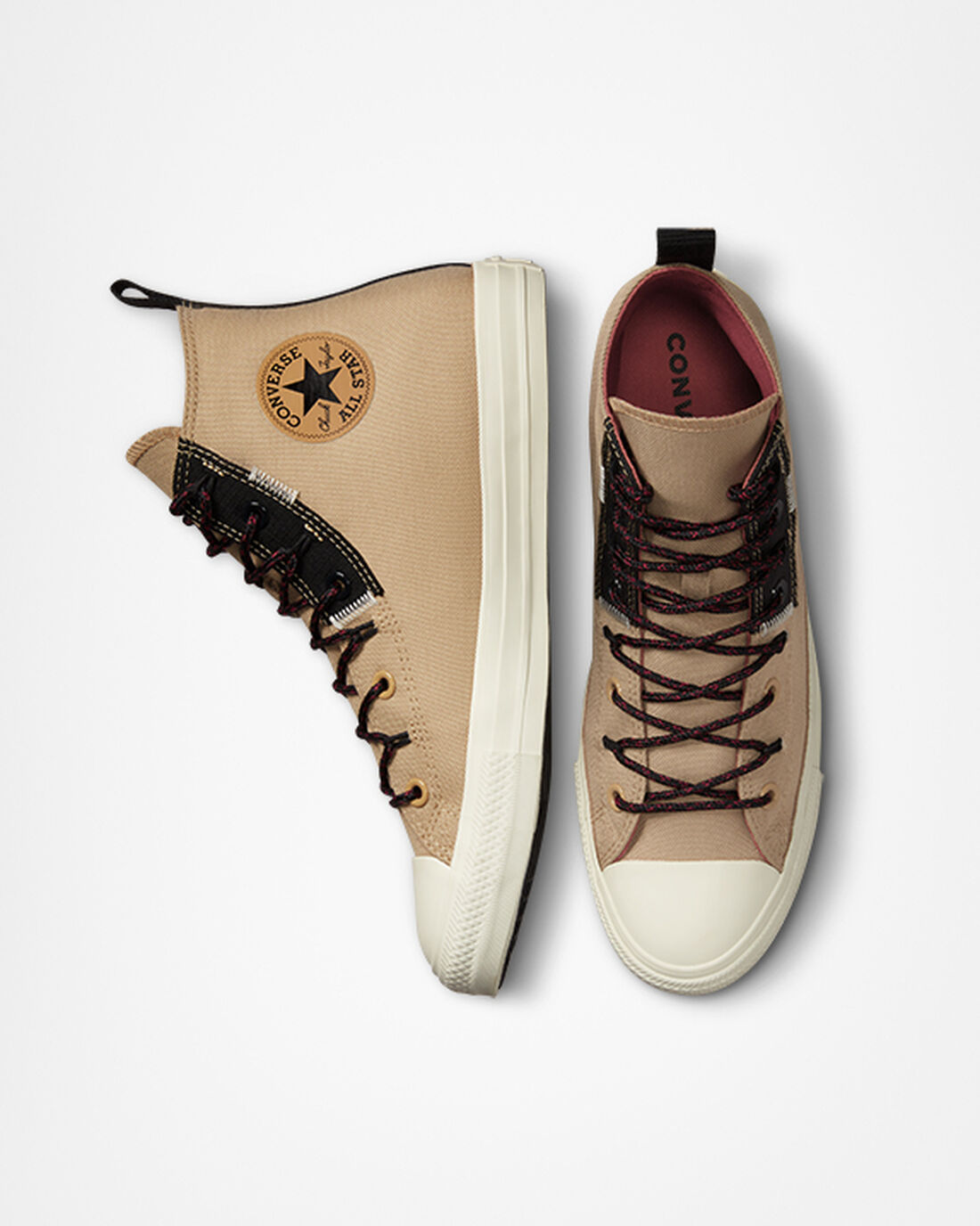 Converse Chuck Taylor All Star Rugged Basics Höga Sneakers Dam Khaki/Orange | Sverige-01238