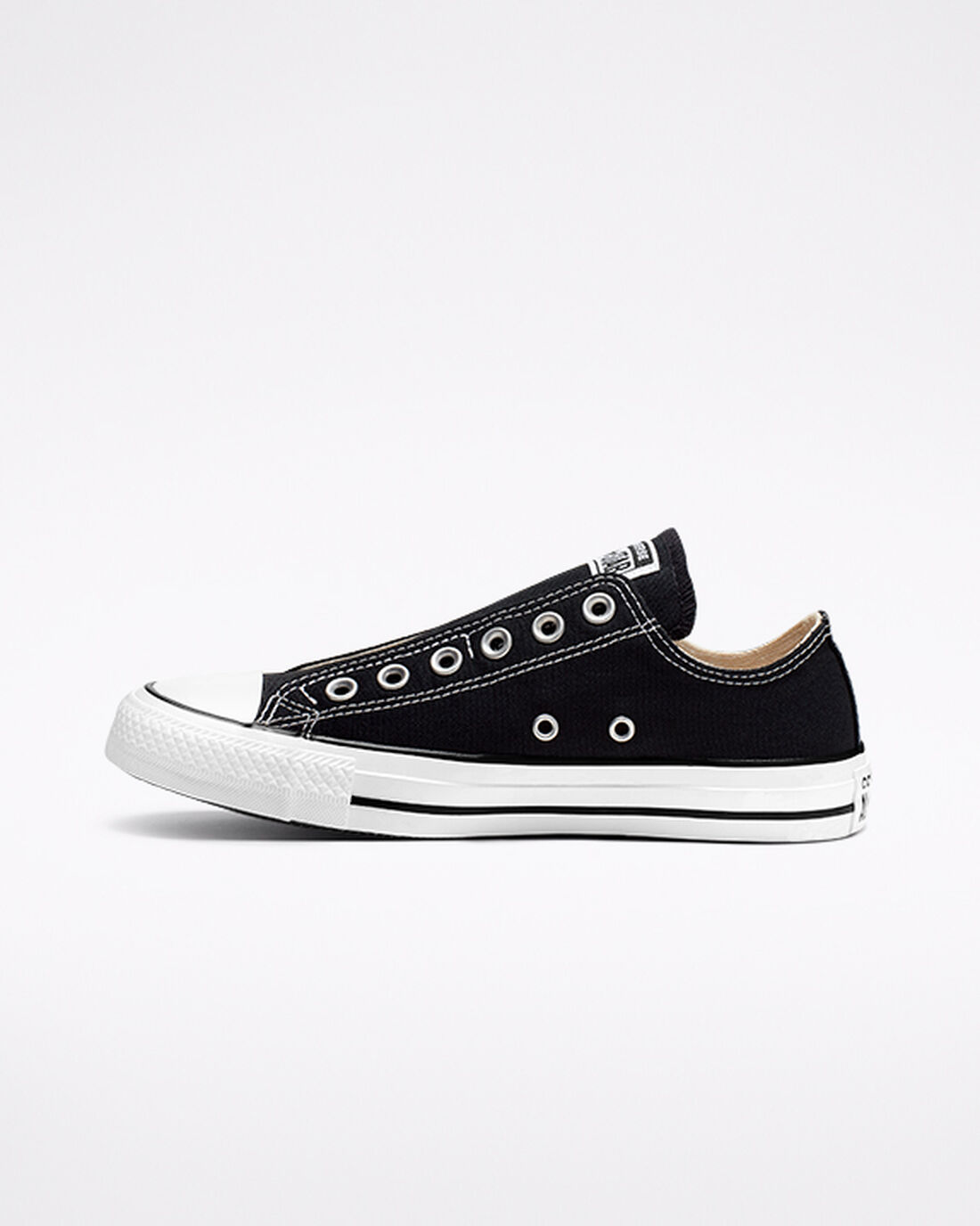 Converse Chuck Taylor All Star Slip On Skor Dam Svarta/Vita/Svarta | Sverige-93701