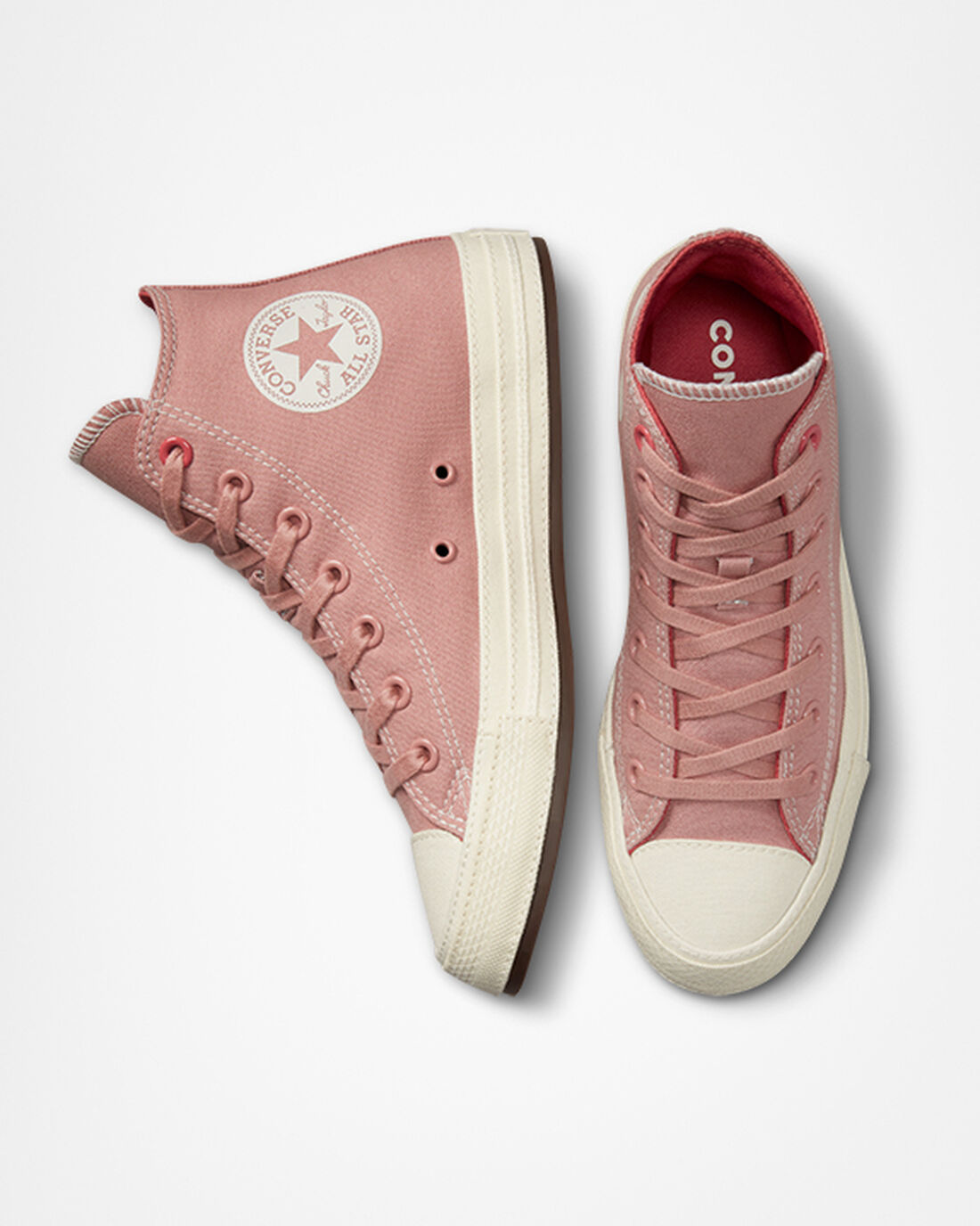 Converse Chuck Taylor All Star Tonal Canvas Höga Sneakers Dam Rosa | Sverige-03561