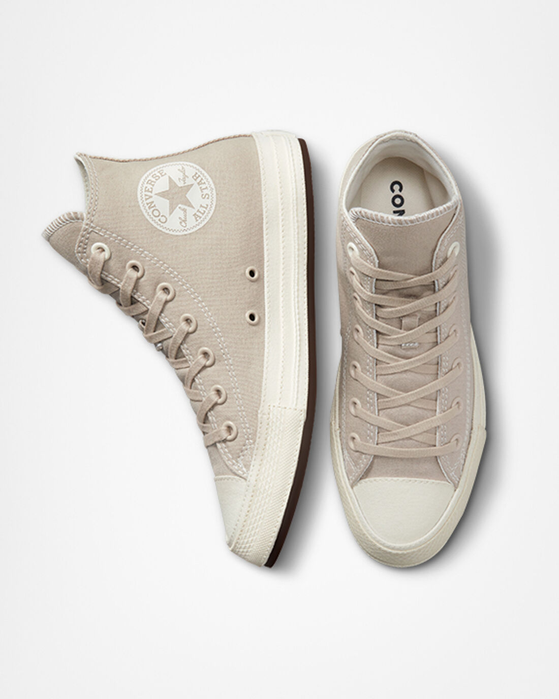 Converse Chuck Taylor All Star Tonal Canvas Höga Sneakers Dam Grå | Sverige-10457