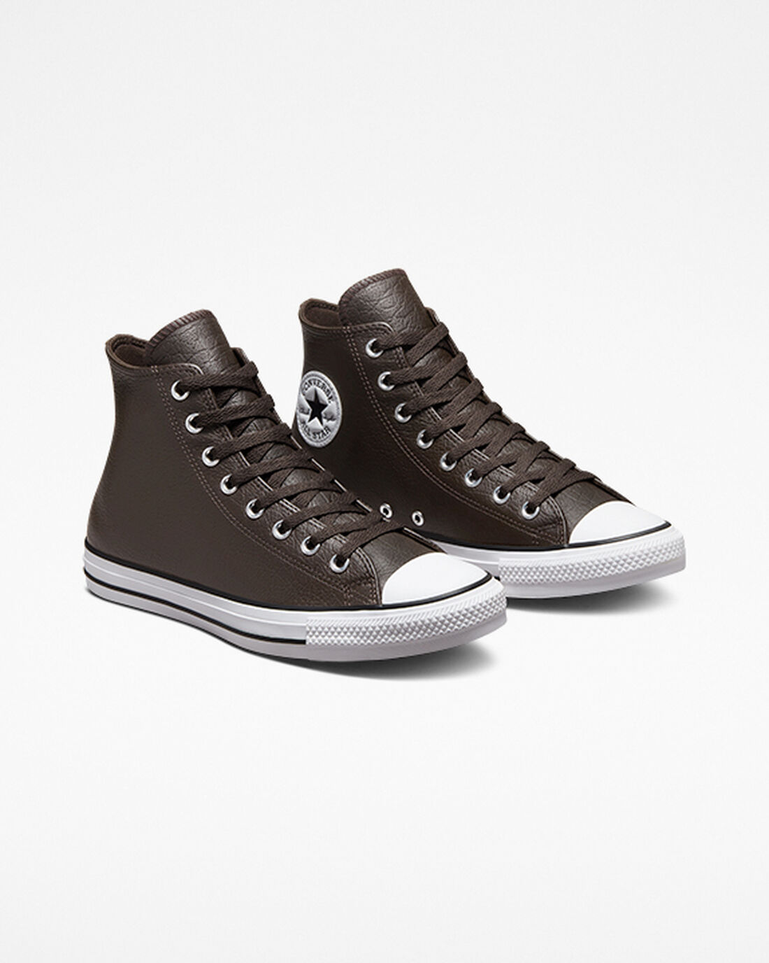 Converse Chuck Taylor All Star Tumbled Leather Höga Sneakers Herr Bruna/Vita/Svarta | Sverige-18543