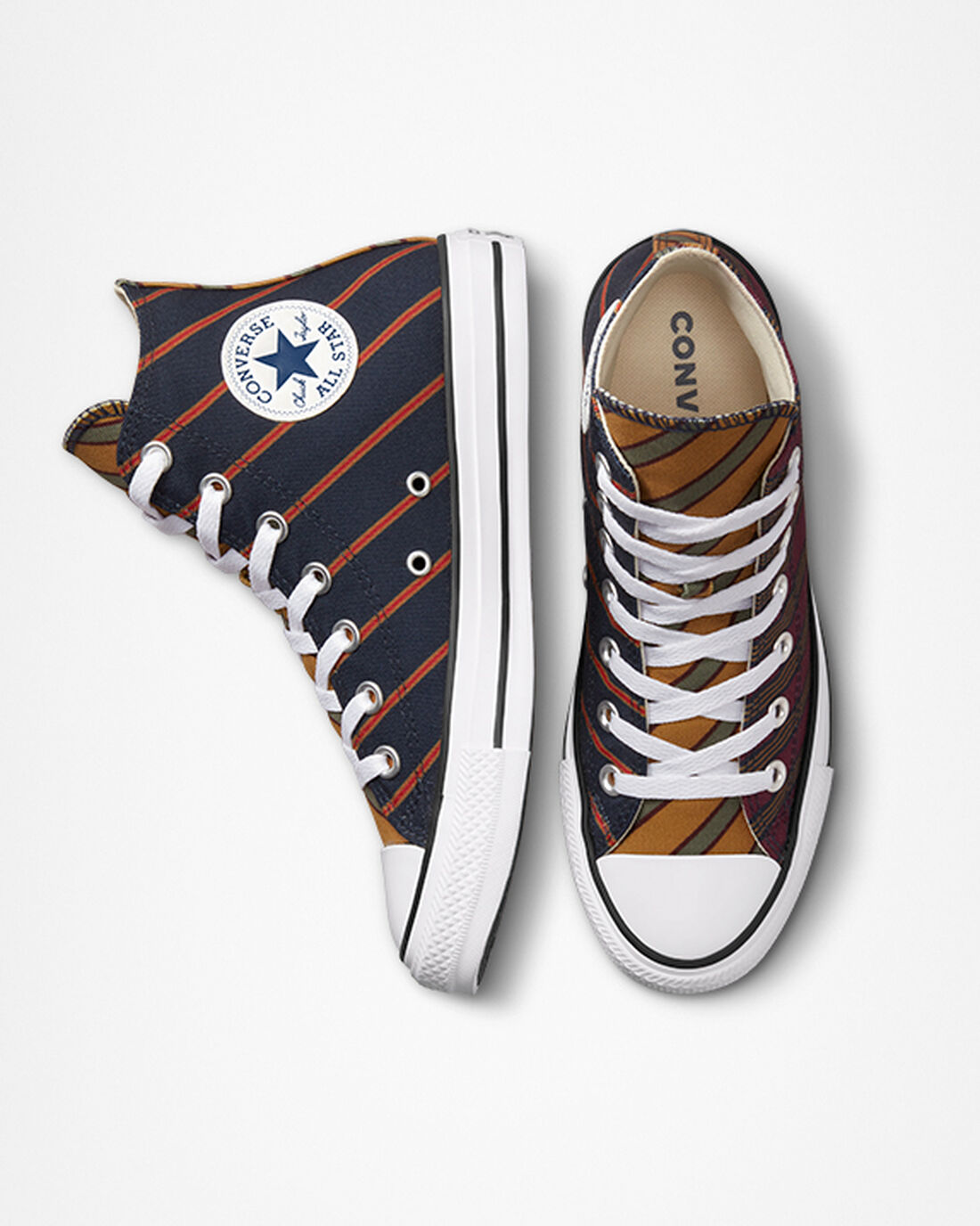 Converse Chuck Taylor All Star Twisted Classics Höga Sneakers Herr Obsidian/MörkBurgundy | Sverige-61543