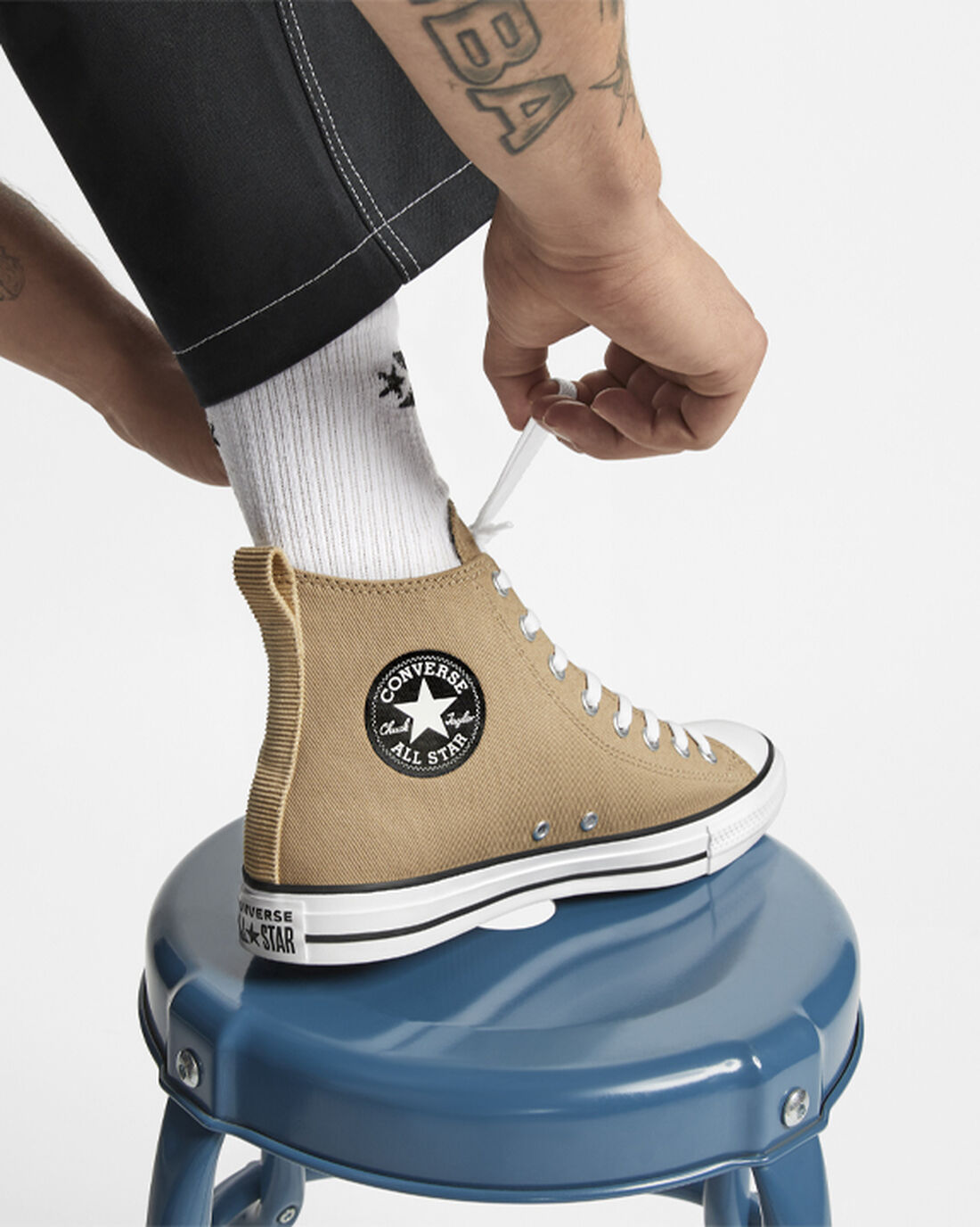 Converse Chuck Taylor All Star Workwear Höga Sneakers Herr Khaki/Svarta | Sverige-79602