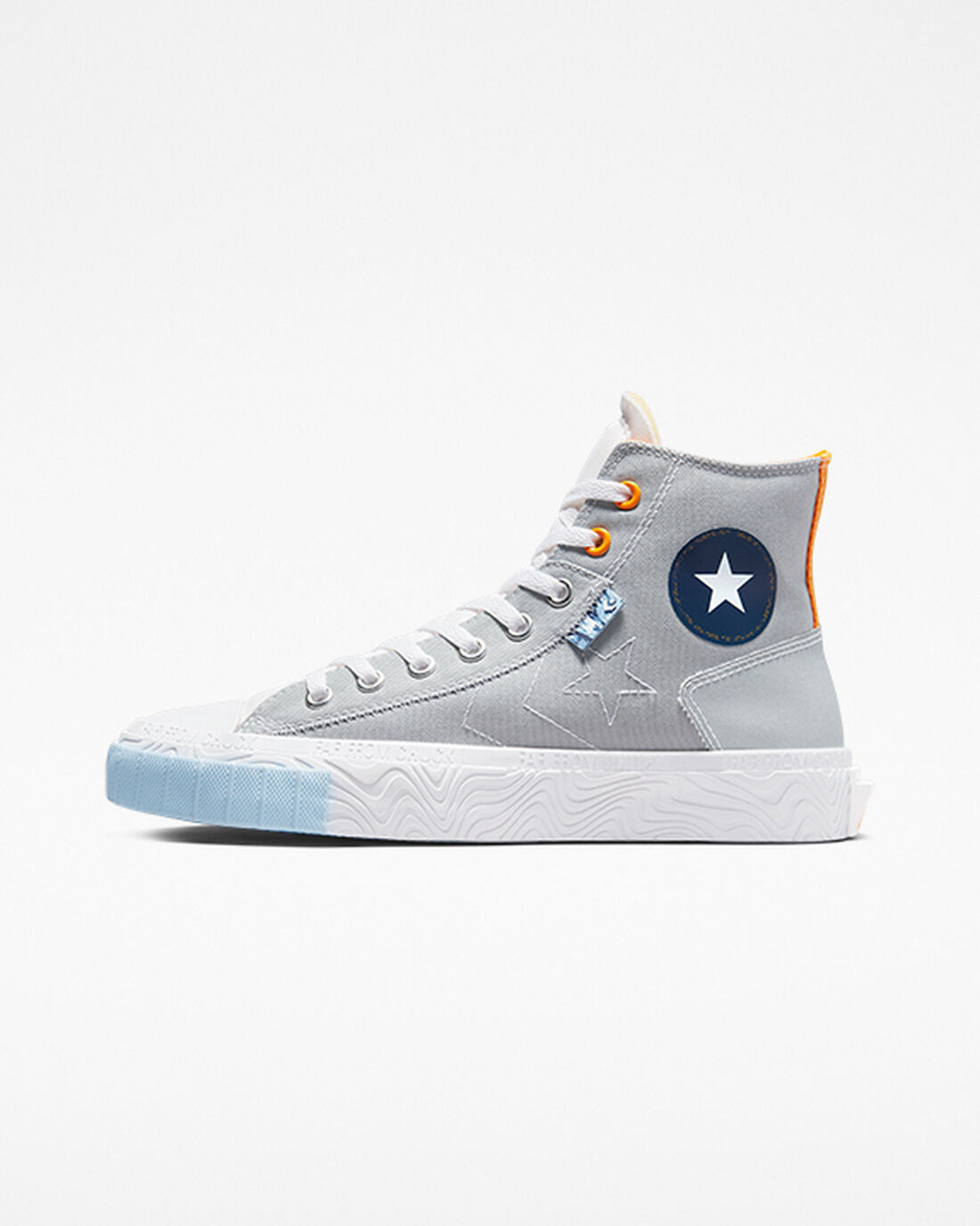 Converse Chuck Taylor Alt Star Reflective Shine Höga Sneakers Herr Grå/Vita/Orange | Sverige-50867