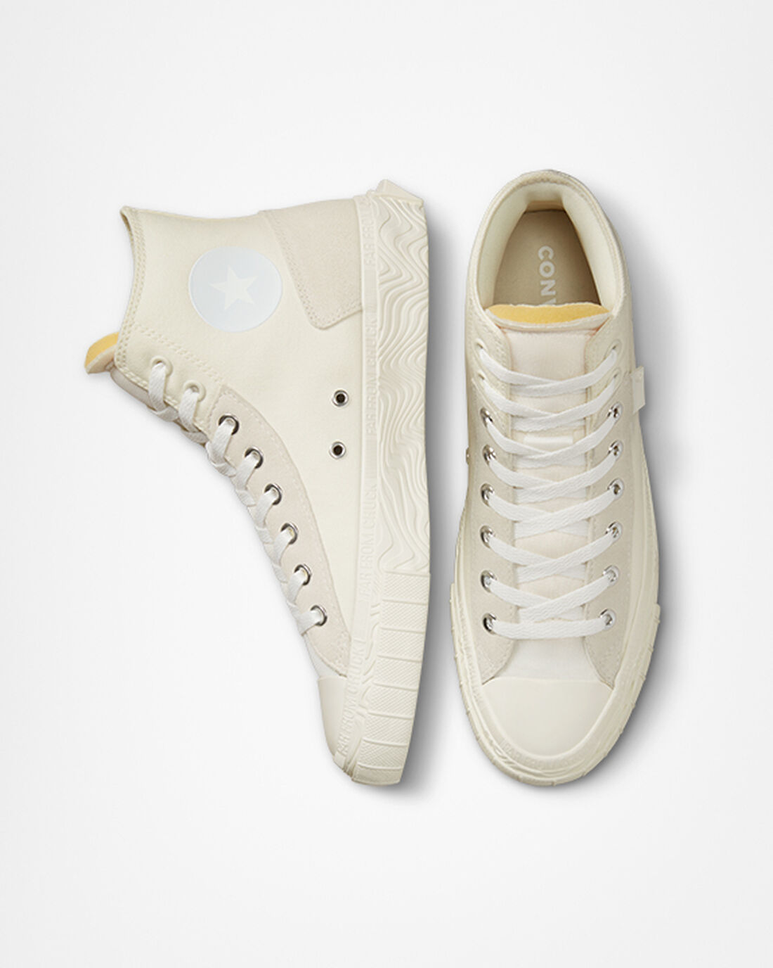 Converse Chuck Taylor Alt Star Wavy Höga Sneakers Dam Beige/Vita | Sverige-19360