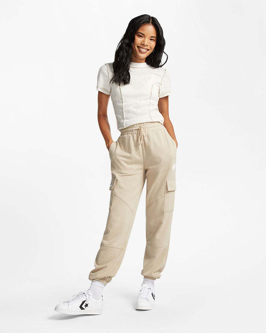 Converse Classic Fit Cargo Jogger Byxor Dam Grå | Sverige-86457