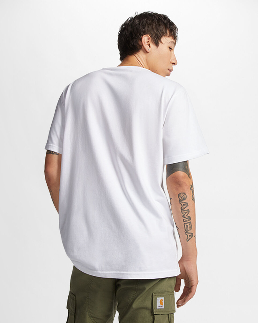 Converse Cloud Fill Logo T-shirt Herr Vita | Sverige-60728