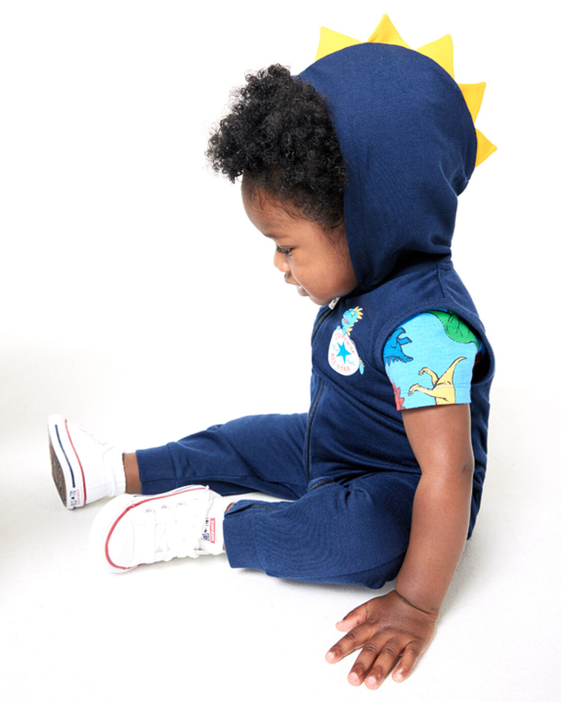 Converse Dino Explorer Hooded Coverall & Bodysuit Sets Pojke Marinblå | Sverige-52936