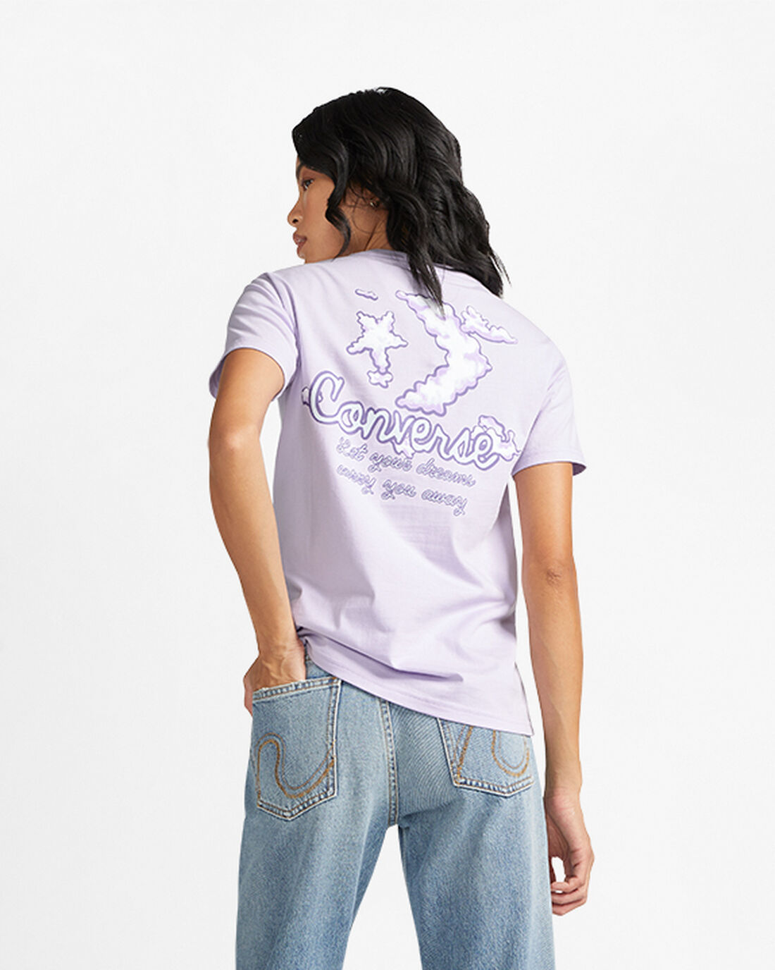 Converse Dreamer Graphic T-shirt Dam Lila | Sverige-43780