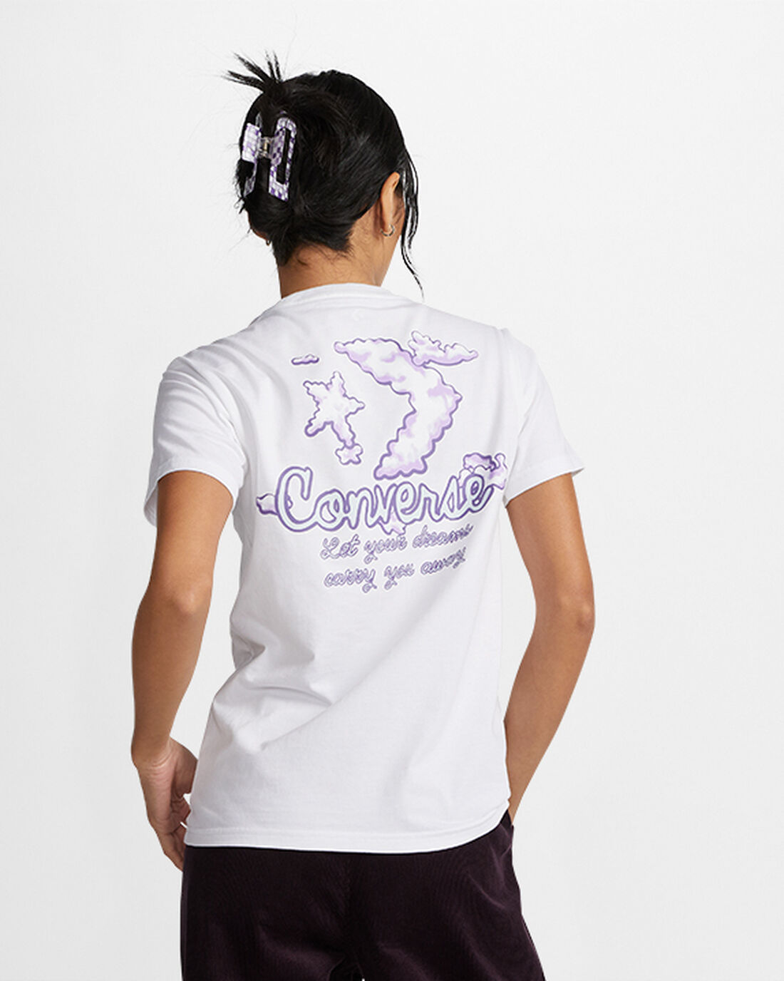 Converse Dreamer Graphic T-shirt Dam Vita | Sverige-51637