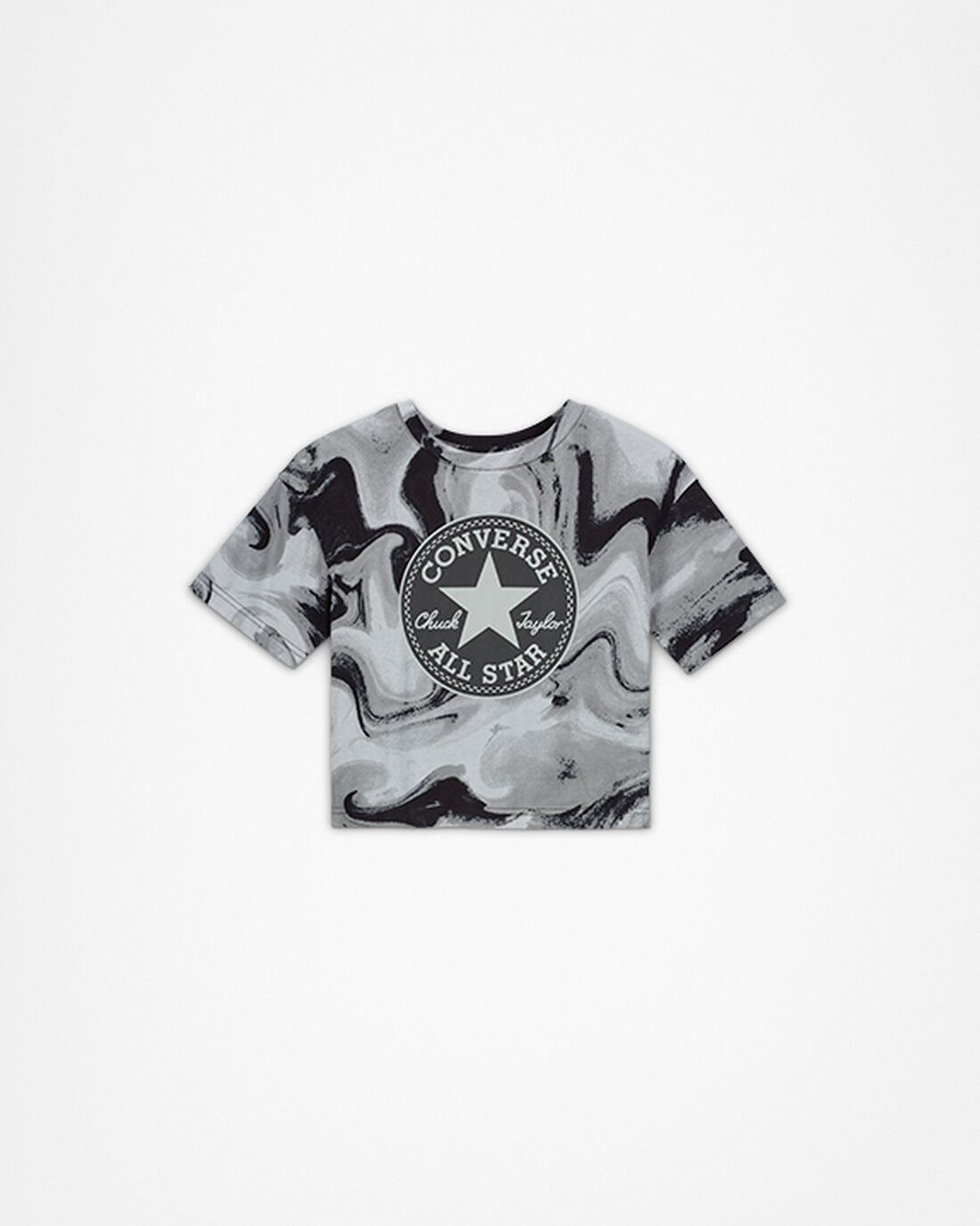 Converse Dye Printed Chuck Taylor Patch Boxy T-shirt Tjej Svarta | Sverige-35278