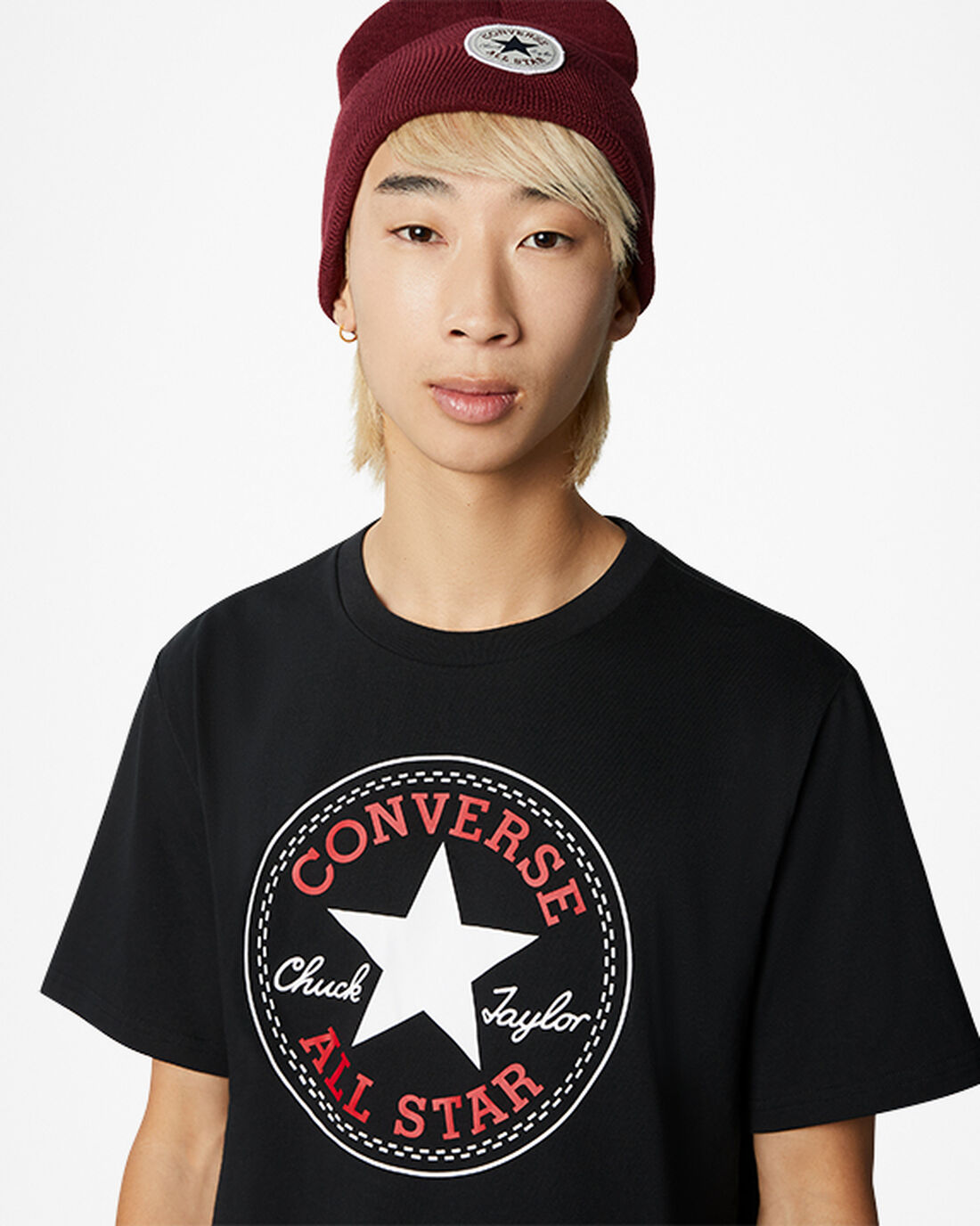 Converse Go-To All Star Patch Standard Fit T-shirt Herr Svarta | Sverige-19734