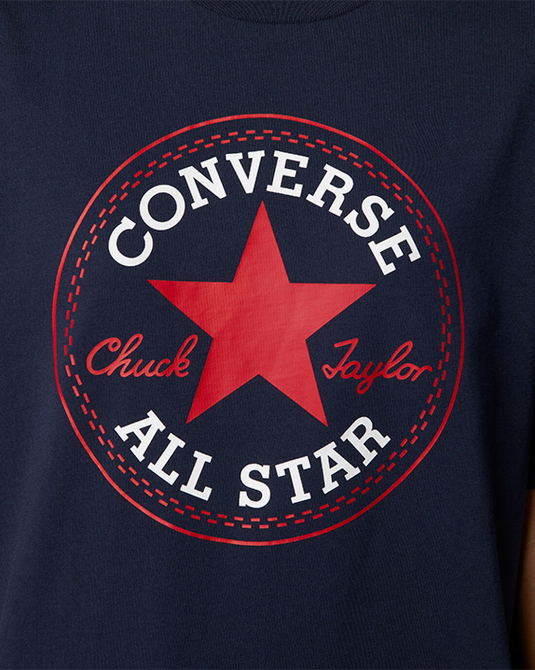 Converse Go-To All Star Patch Standard Fit T-shirt Herr Obsidian | Sverige-45609