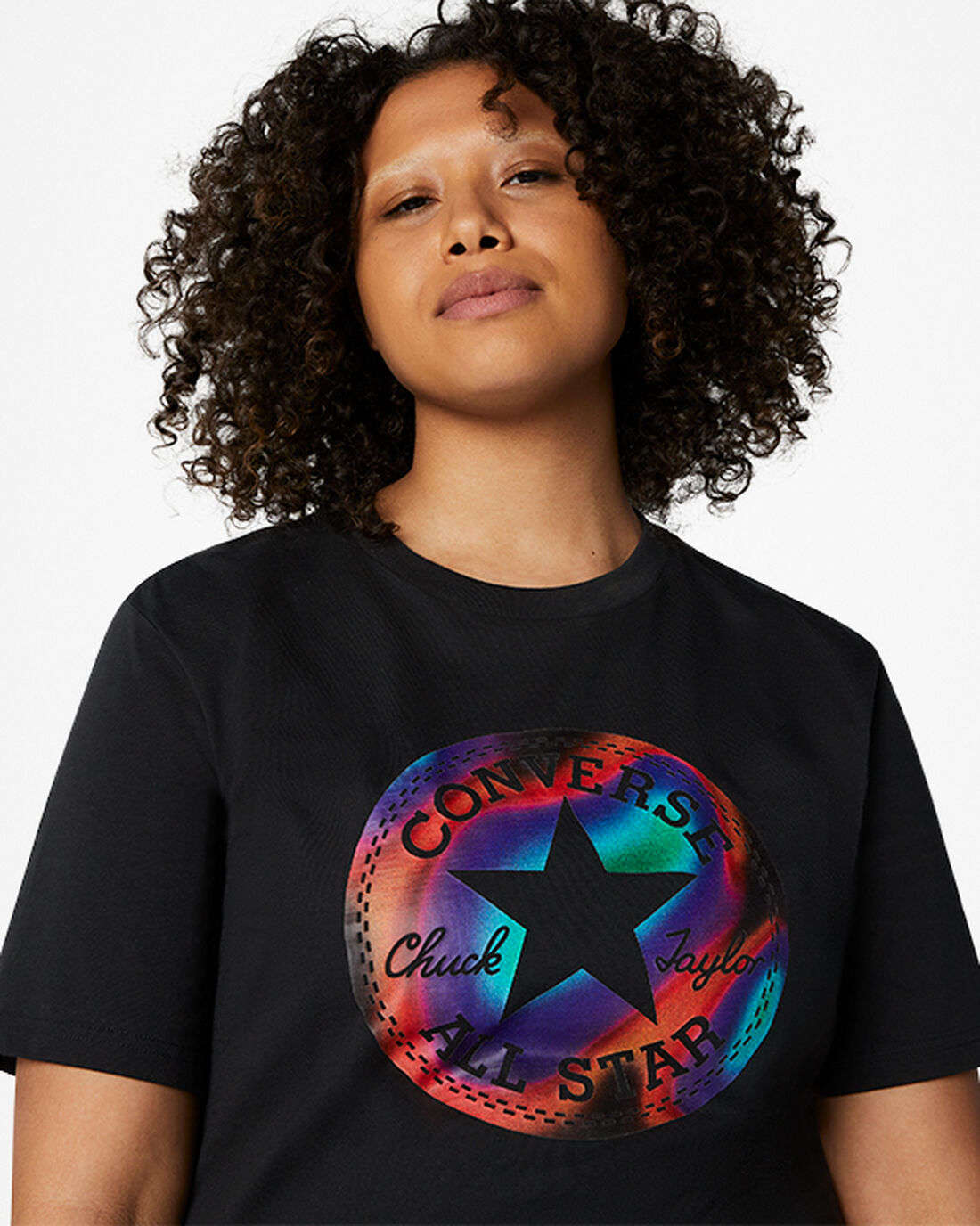 Converse Go-To Chuck Taylor Patch Heat Map Standard Fit T-shirt Herr Svarta | Sverige-28679