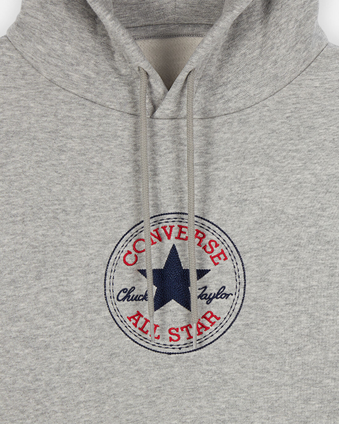 Converse Go-To Chuck Taylor Patch Standard Fit Pullover Hoodie Herr Grå | Sverige-45602