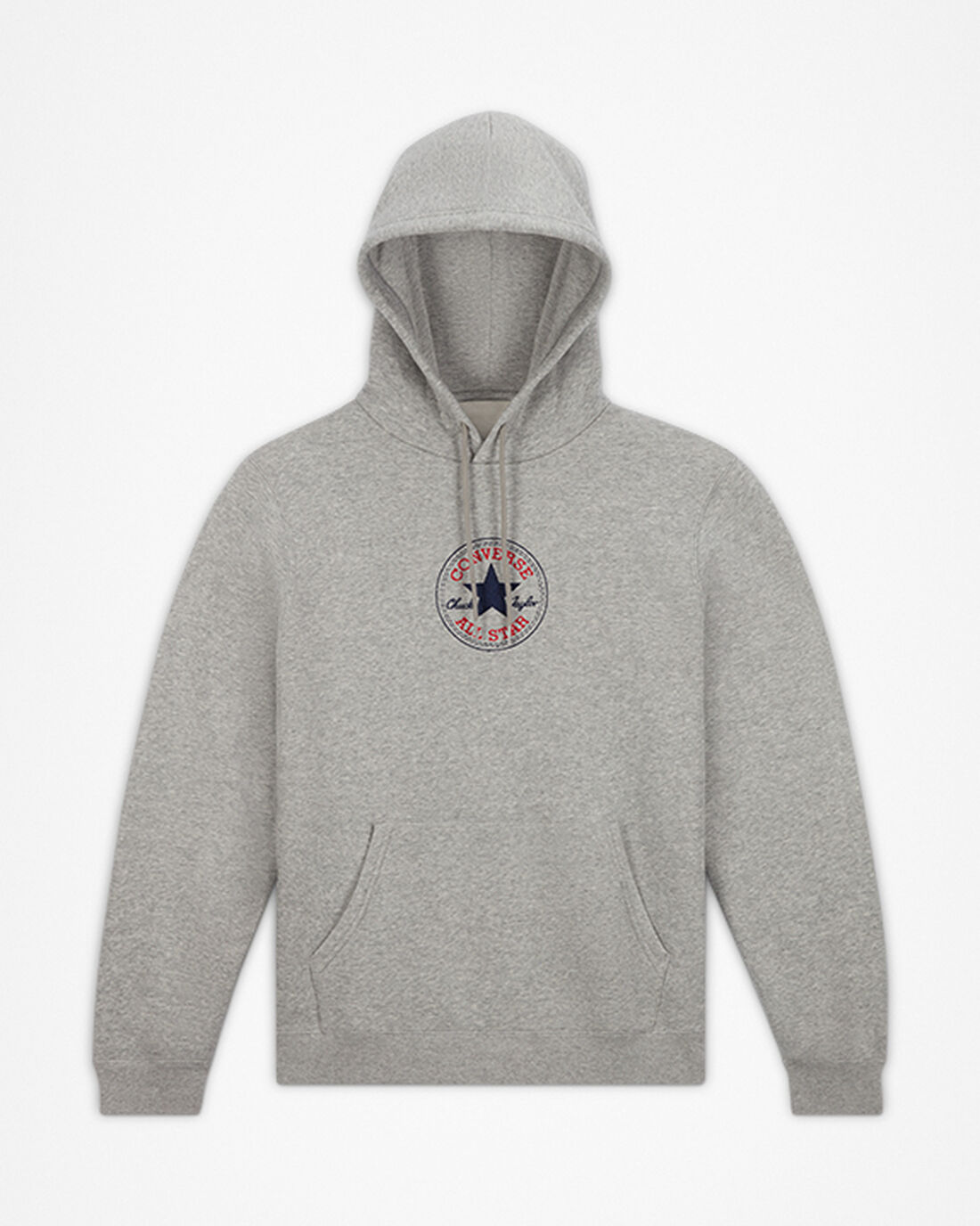 Converse Go-To Chuck Taylor Patch Standard Fit Pullover Hoodie Herr Grå | Sverige-45602