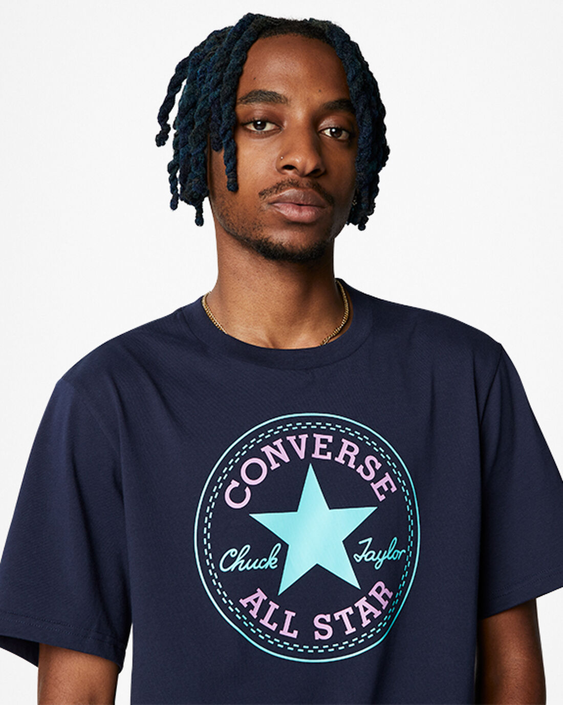 Converse Go-To Korta Sleeve Standard Fit T-shirt Herr Obsidian | Sverige-37120