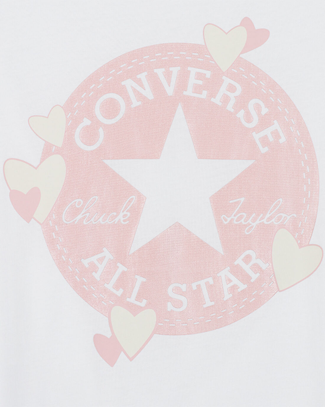 Converse Heart All Star Patch T-shirt Dam Vita | Sverige-05926