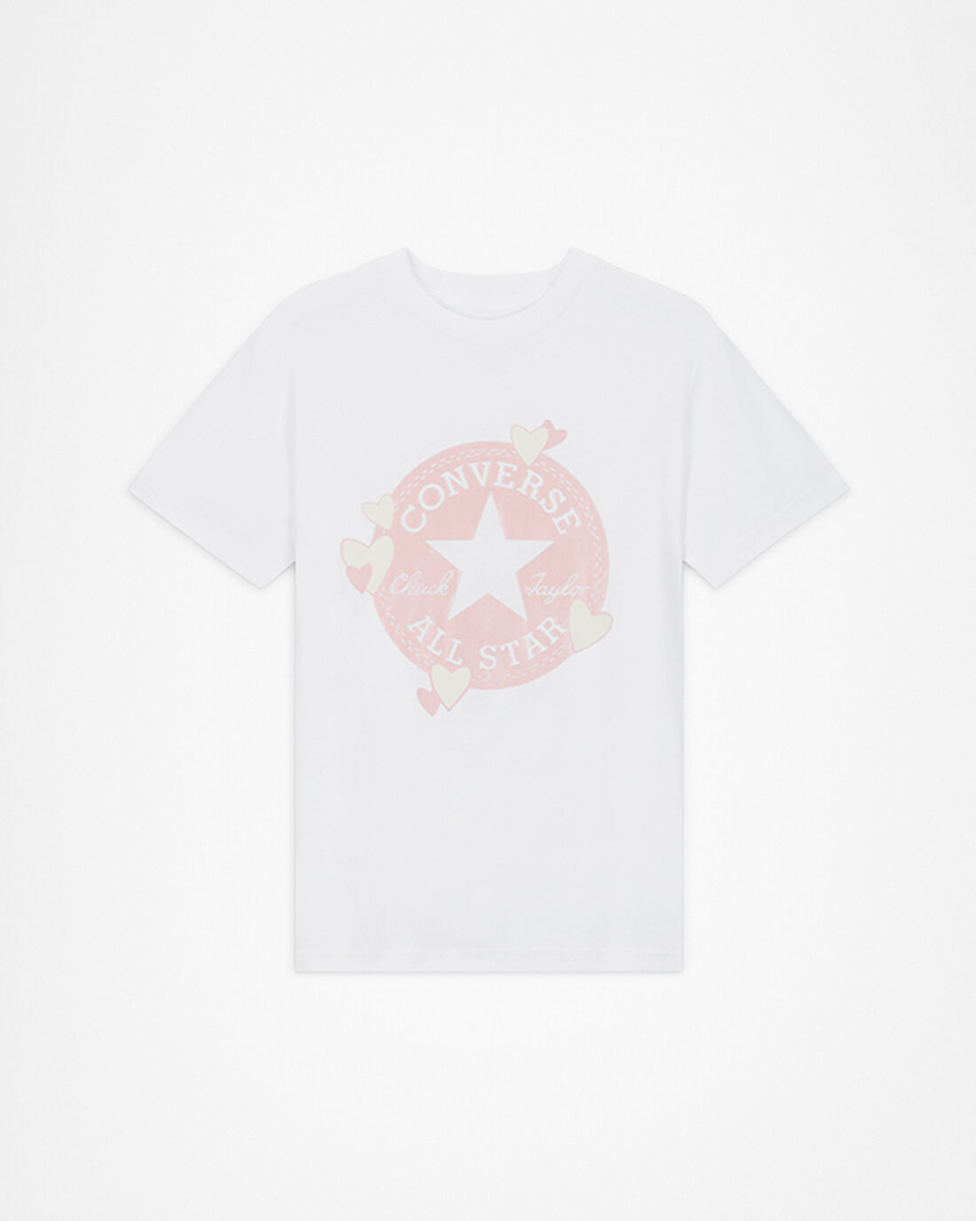 Converse Heart All Star Patch T-shirt Dam Vita | Sverige-05926