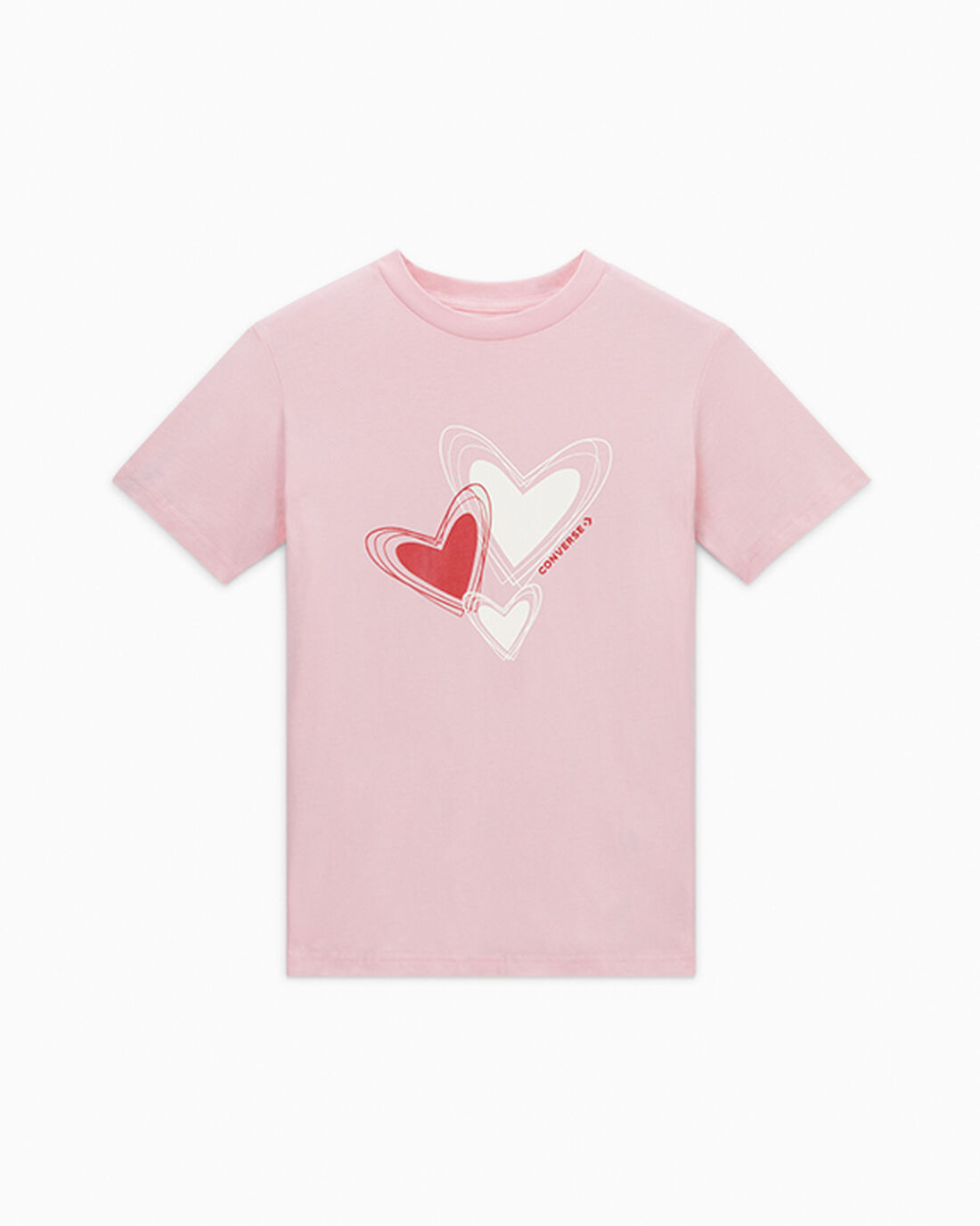 Converse Hearts Graphic T-shirt Dam Orange | Sverige-52019