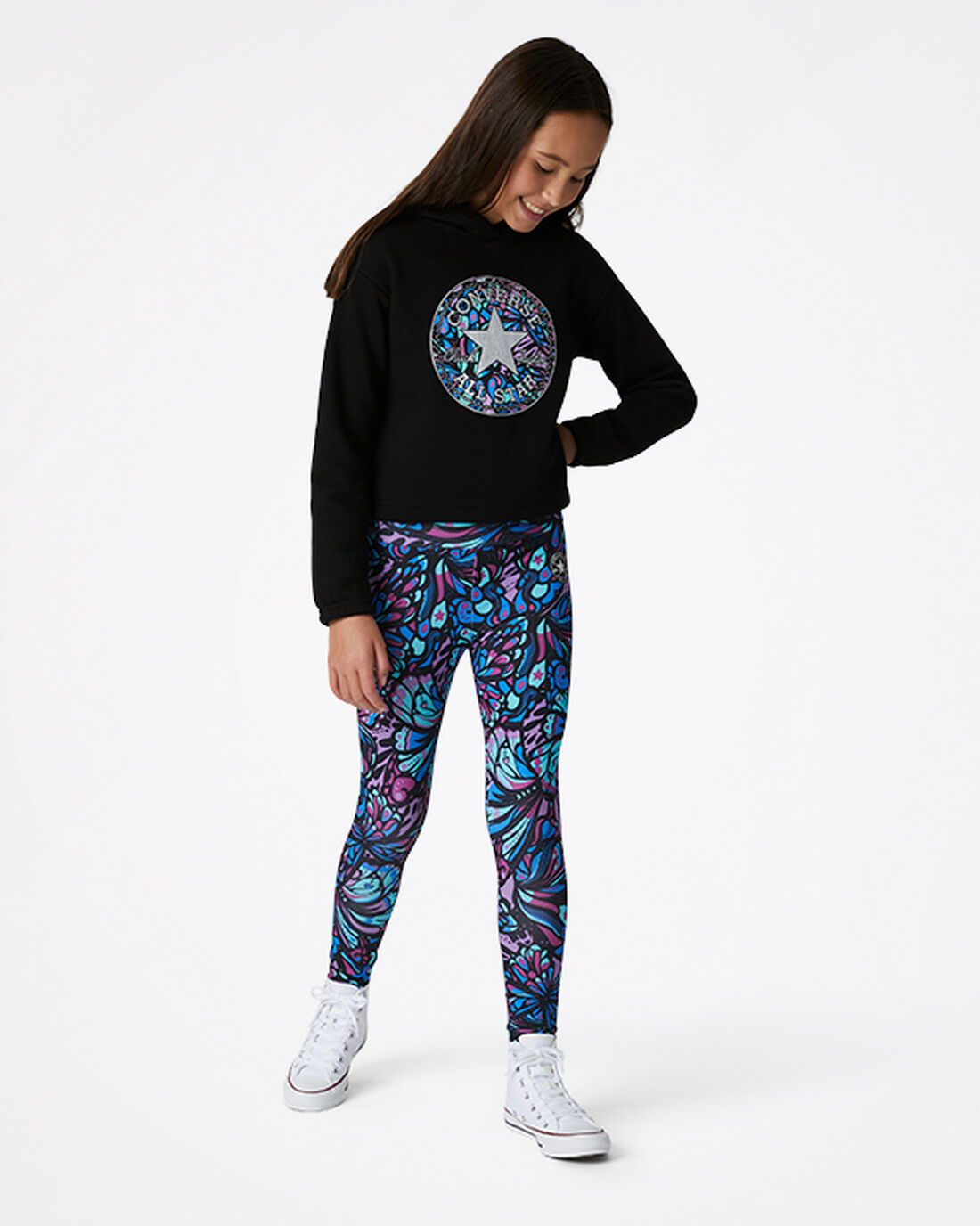 Converse High-Rise Kaleidoscope Legging Byxor Tjej Lila | Sverige-67908