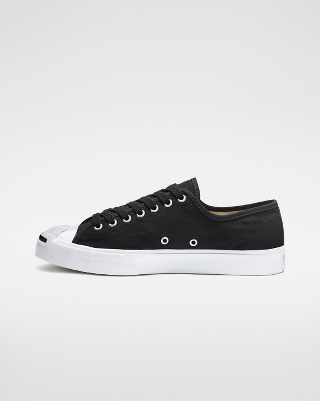 Converse Jack Purcell Canvas Sneakers Dam Svarta/Vita/Svarta | Sverige-08245